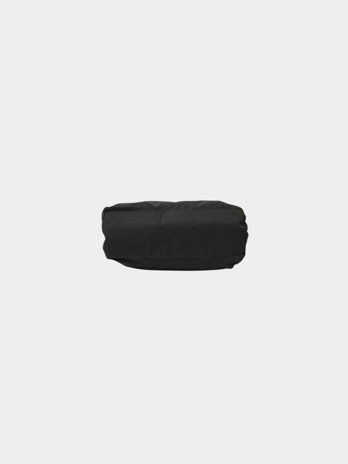Prada 2000s Black Triangle Logo Hardware Nylon Tote Bag