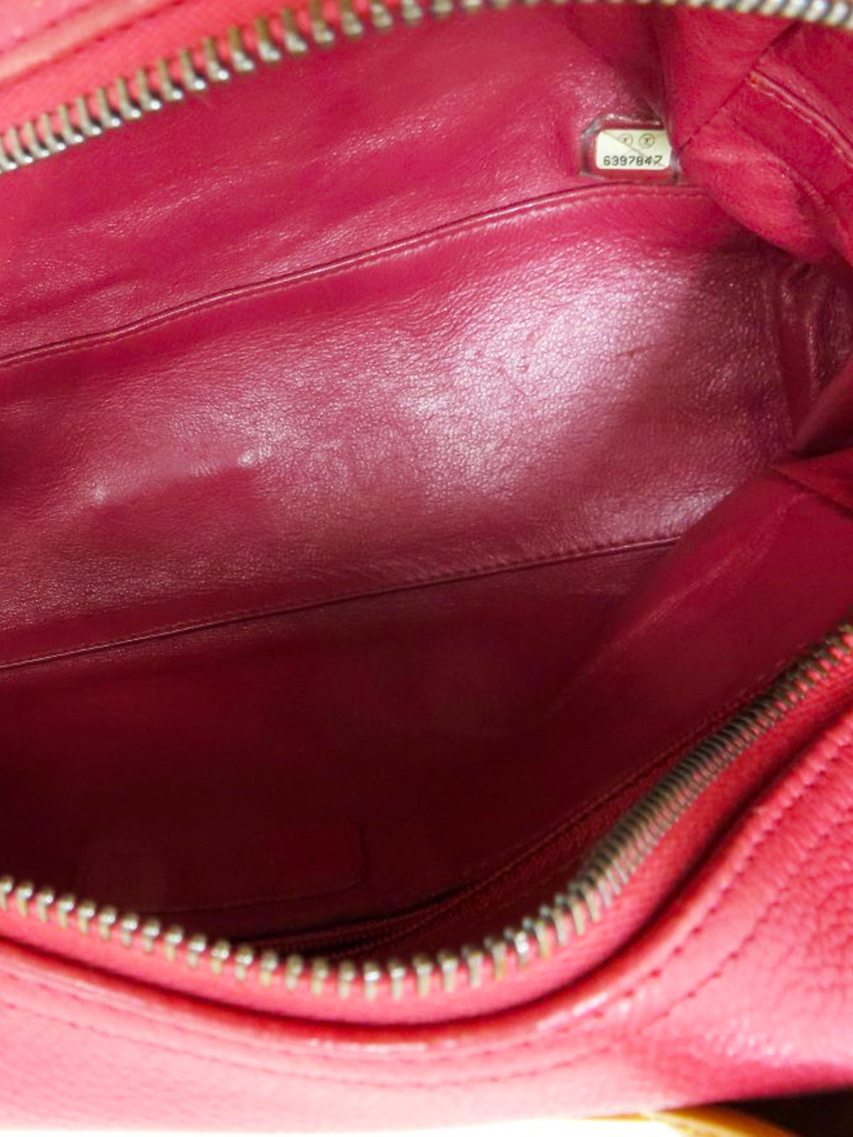 Chanel 2000-2002 Pink Quilted Caviar Leather and Brown Patent Boston Bag