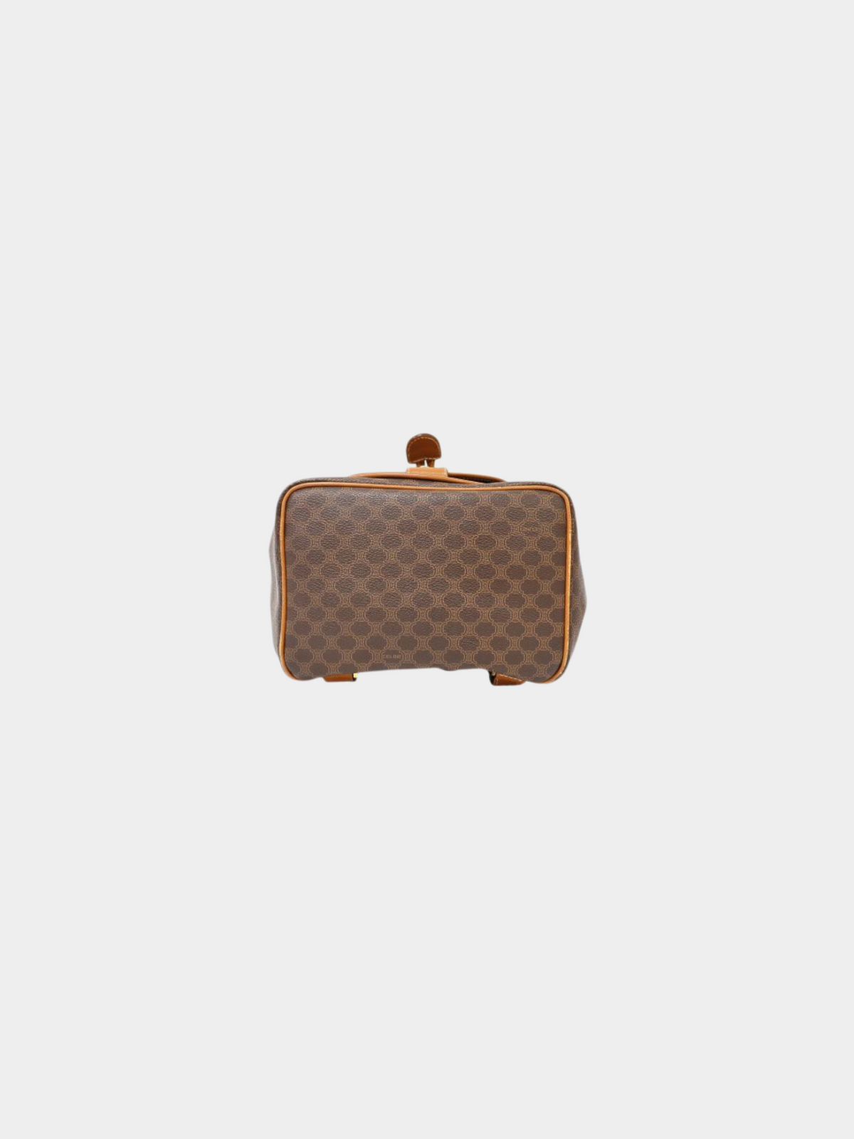 Celine 1990s Brown Macadam Backpack