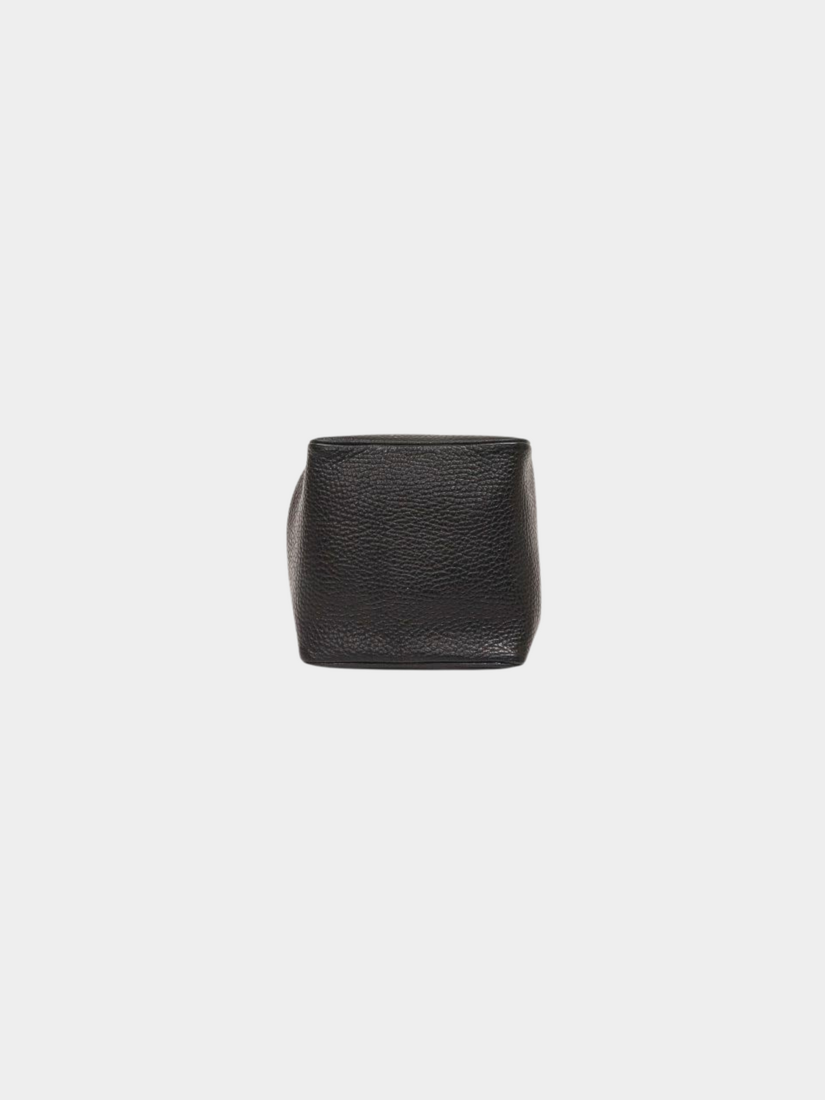 Christian Dior 2000s Black Leather CD Oval Mini Handbag