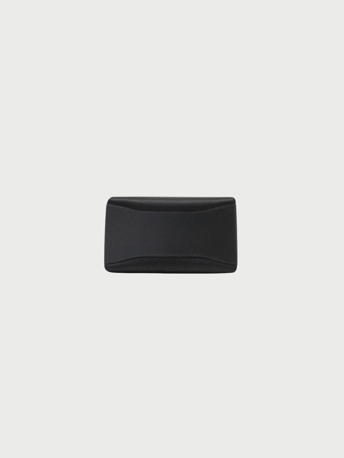 Gucci 2000s Black Satin Logo Hardware Mini Handbag