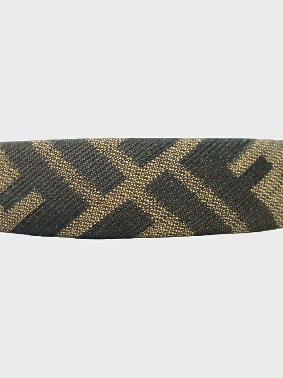Fendi 2000s Brown Zucca Canvas Headband
