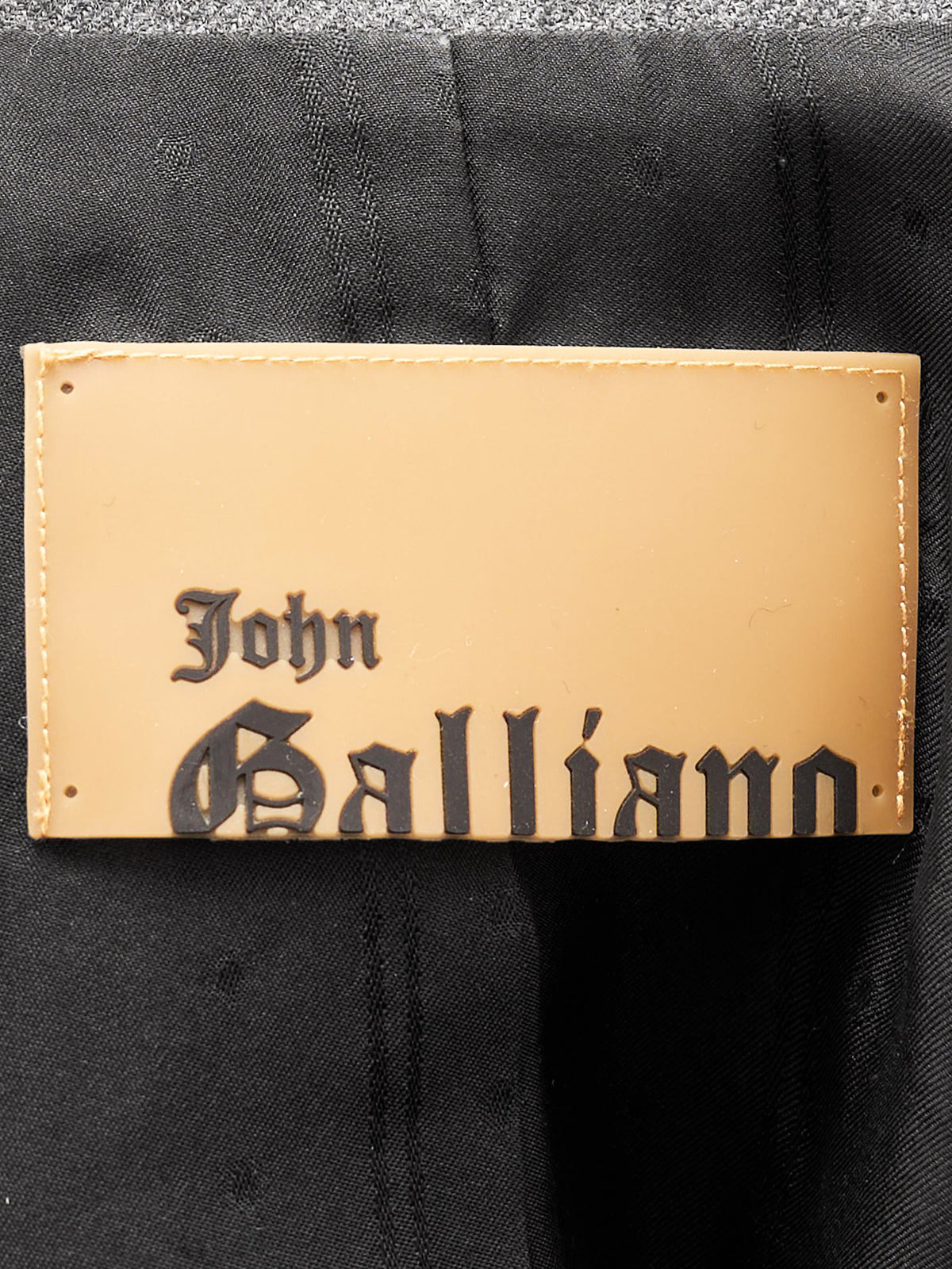 John Galliano 2004 Grey Wool Blend Jacket