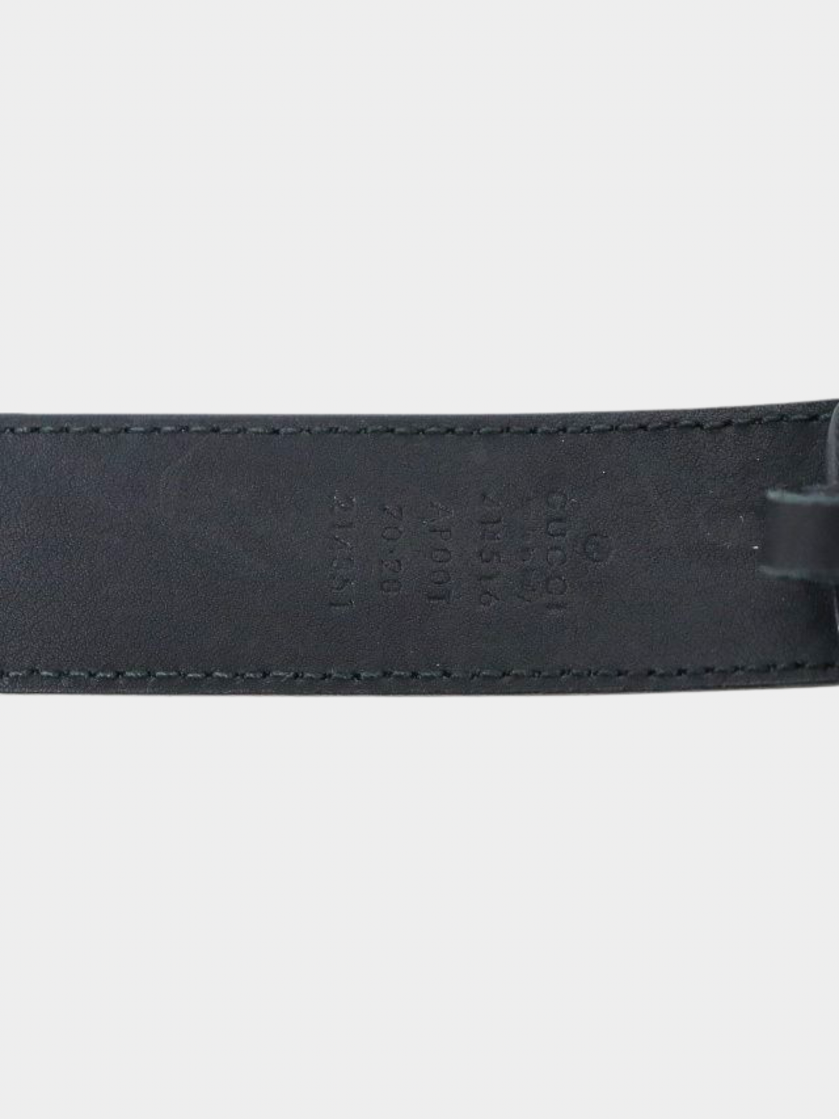 Gucci 2010s Black Silver GG Marmont Leather Belt