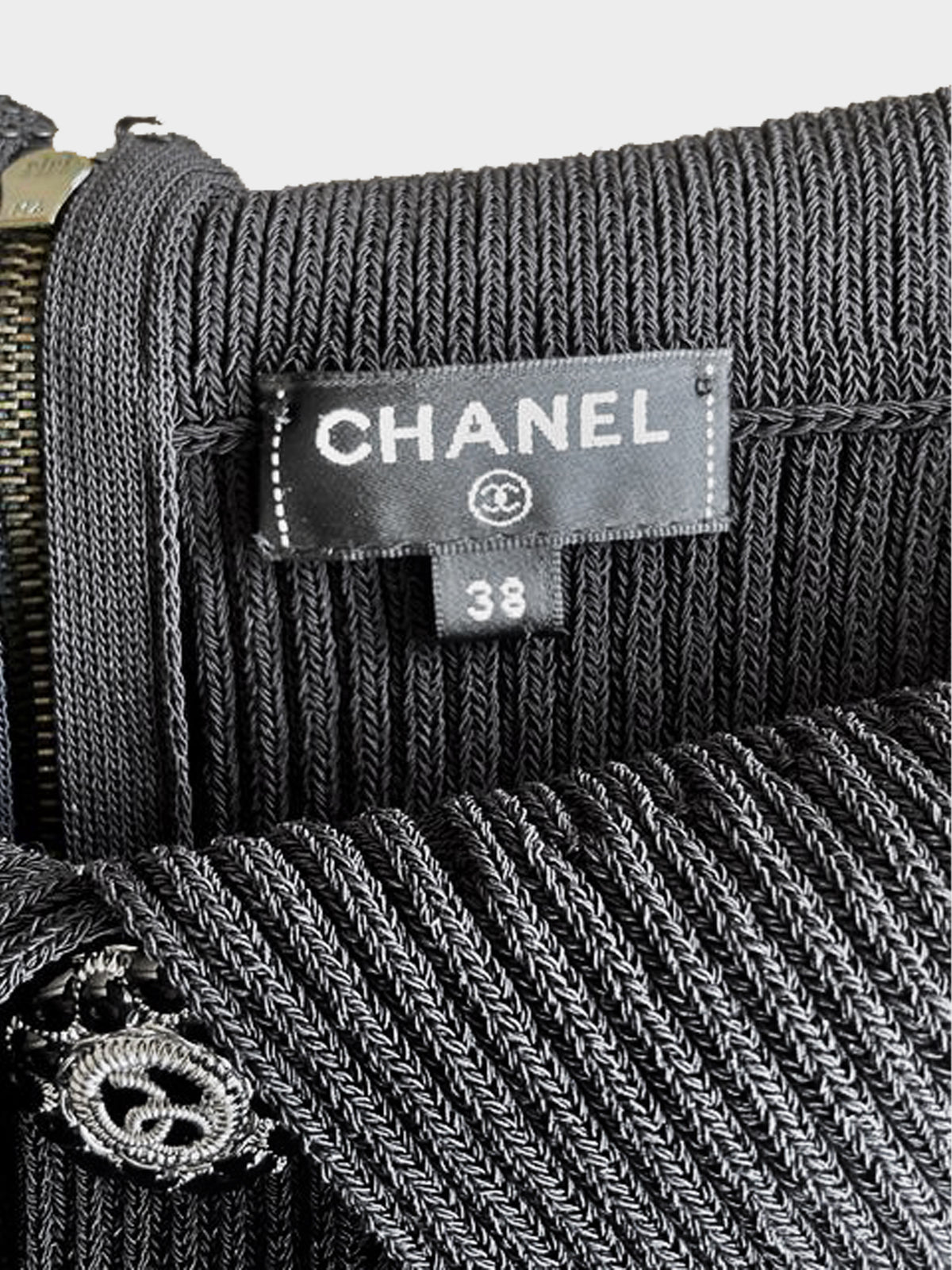 Chanel 2010s Black Sleeveless Knitted Top