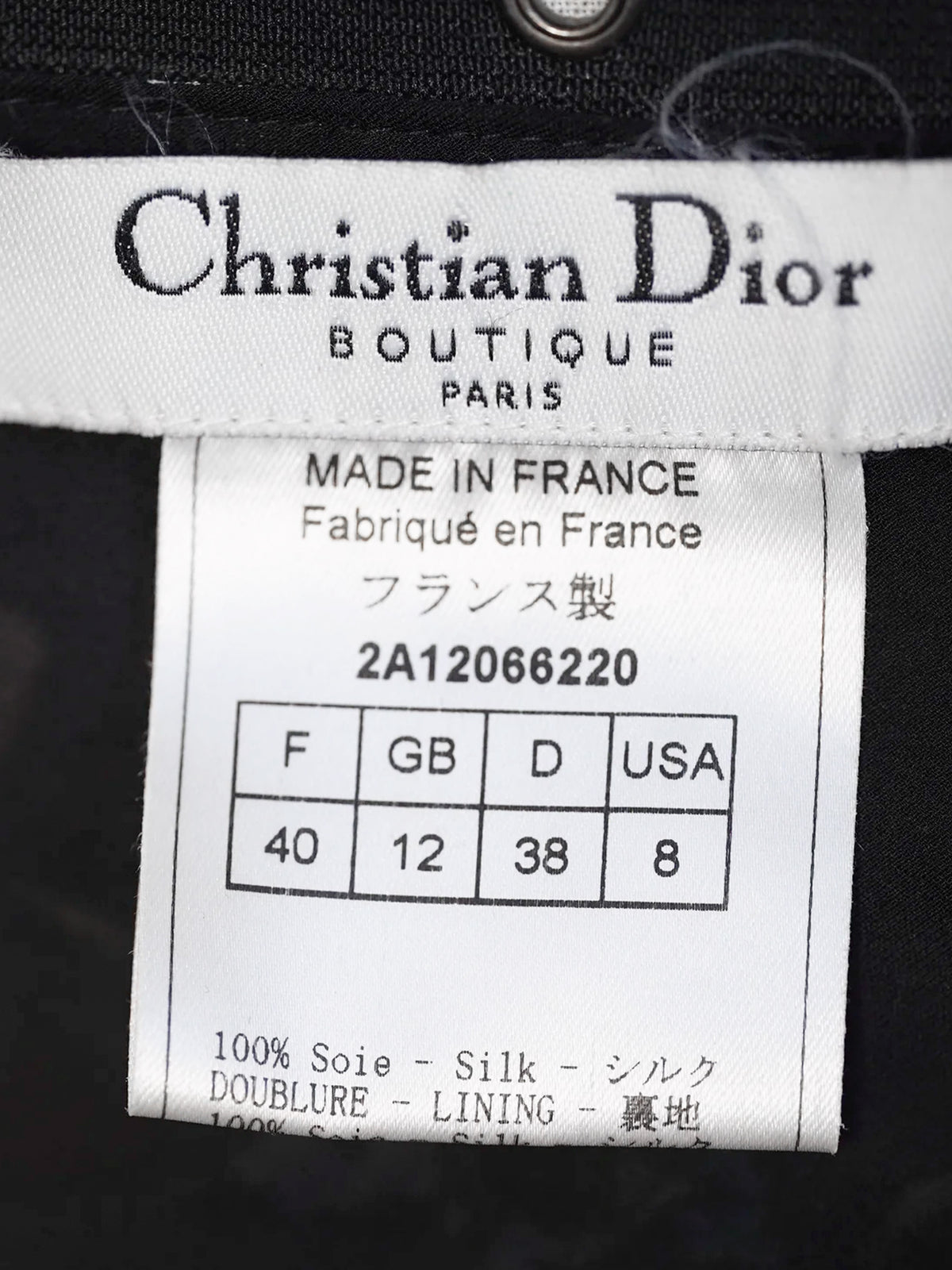 Christian Dior FW 2002 Black Cards and Floral Print Bustier Silk Dress