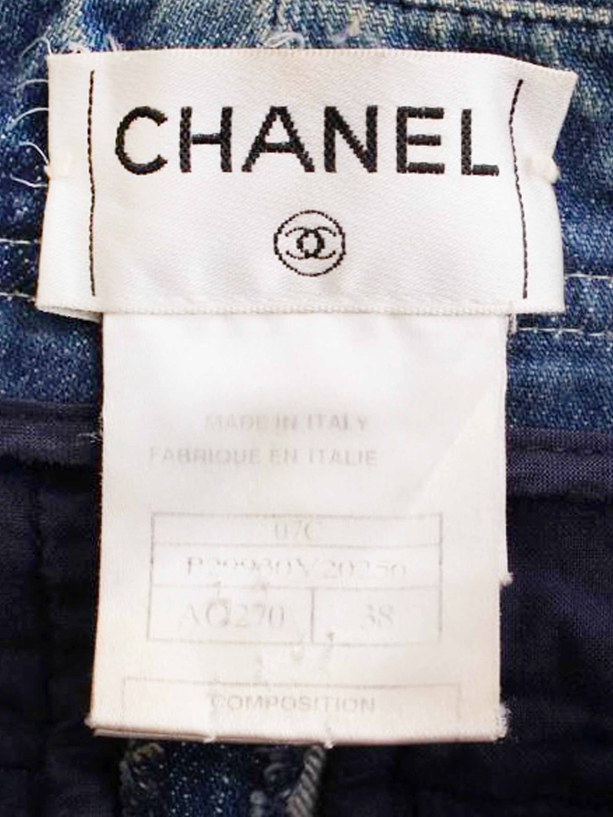 Chanel Cruise 2007 Wide Leg Flared Denim Pants