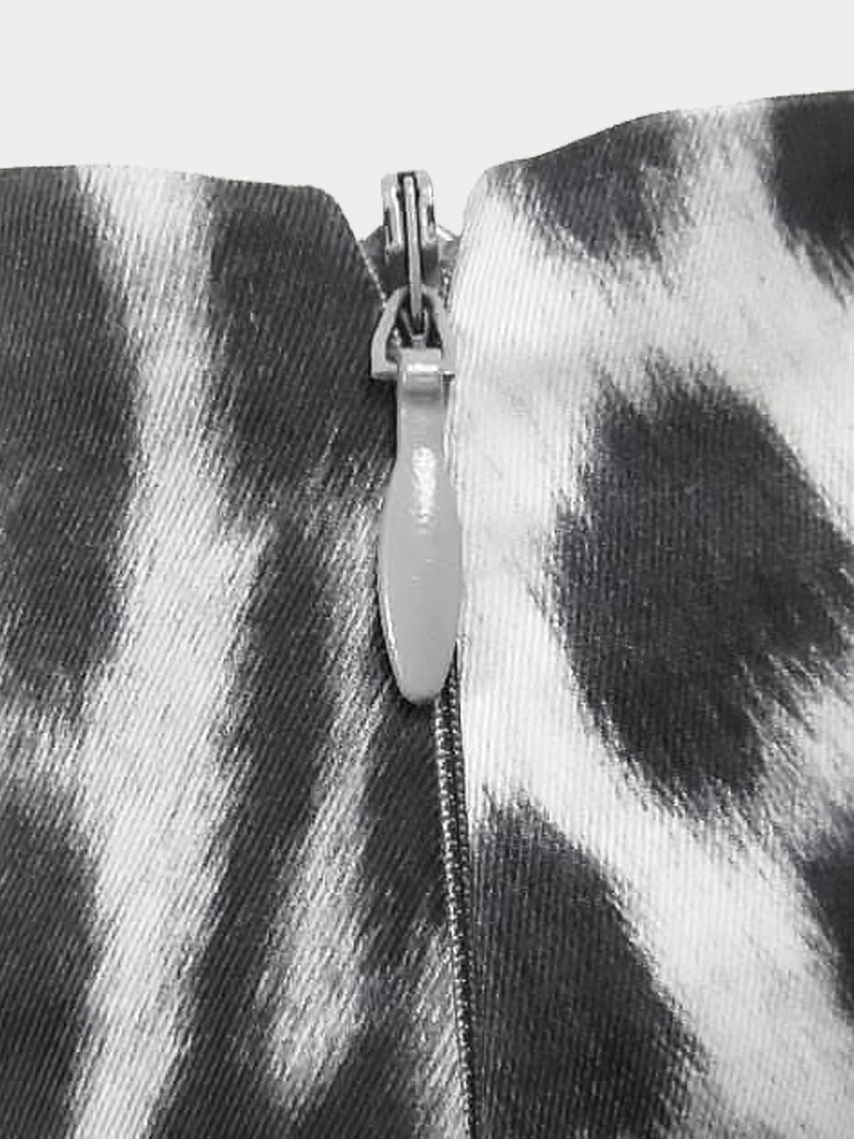 Blumarine Blugirl 2000s Monochrome Leopard Print Skirt