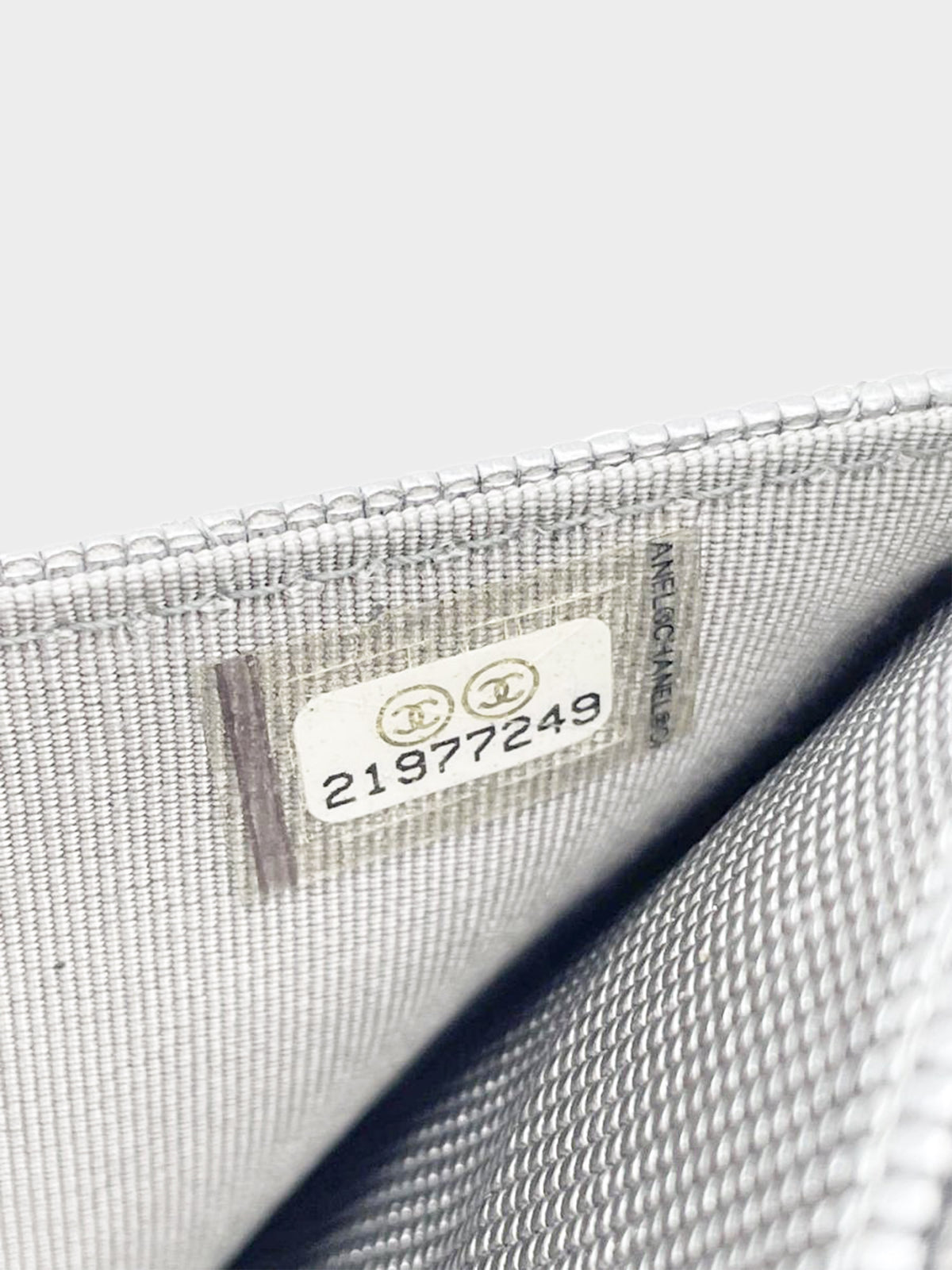 Chanel 2015-2016 Silver Wallet on a Chain