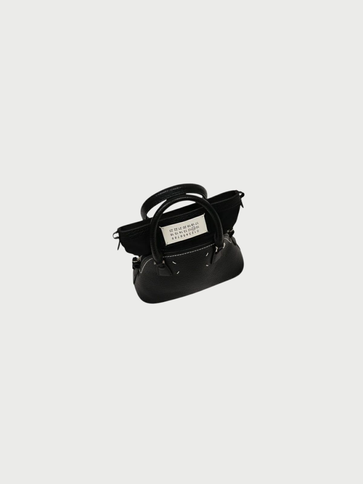 Maison Margiela 2010s Black Leather 5AC Micro Bag