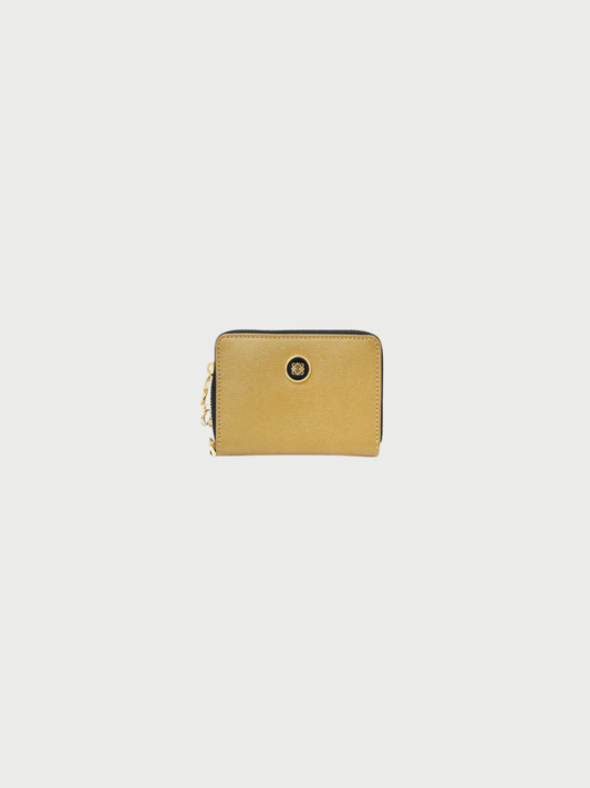 Loewe 2000s Black Leather Anagram Hardware Coin Case