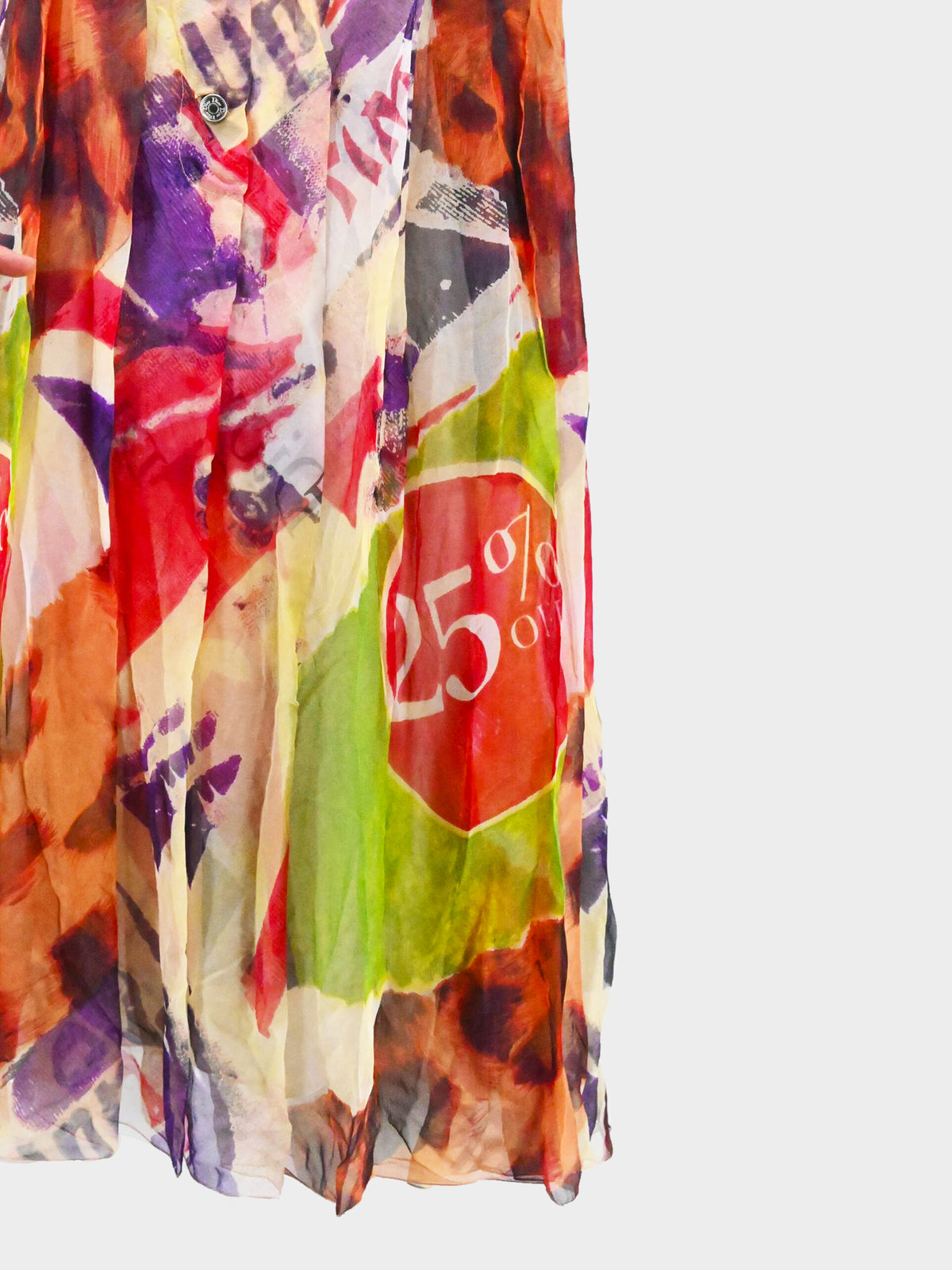 Christian Dior by John Galliano SS 2003 Victim 'Showgirls' Silk Chiffon Mini Dress