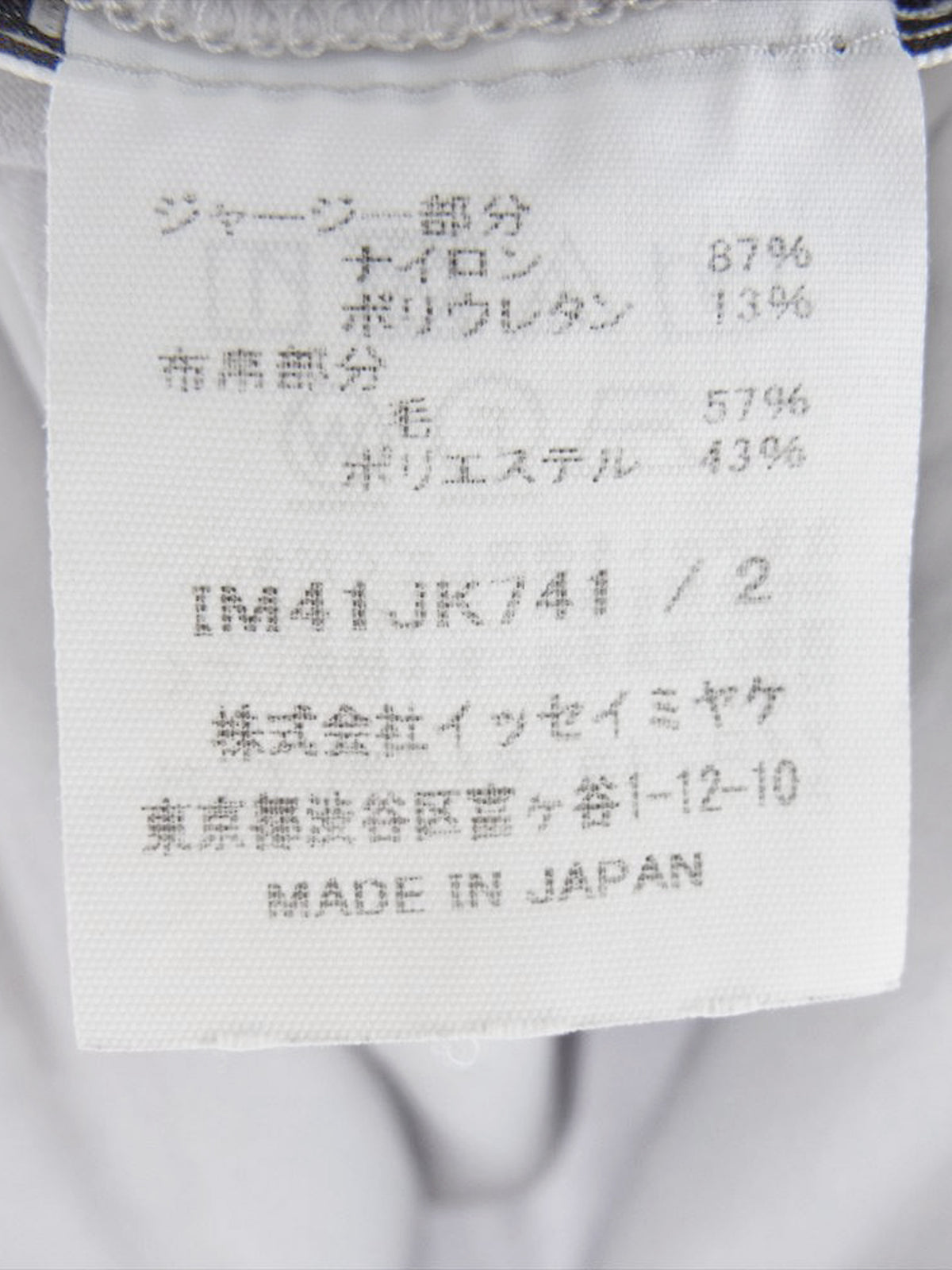 Issey Miyake SS 2024 Grey Cut and Sewn Sheer Top