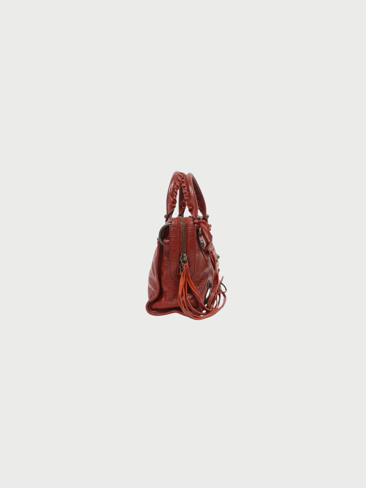 Balenciaga 2000s Red Leather Classic Mini City Bag