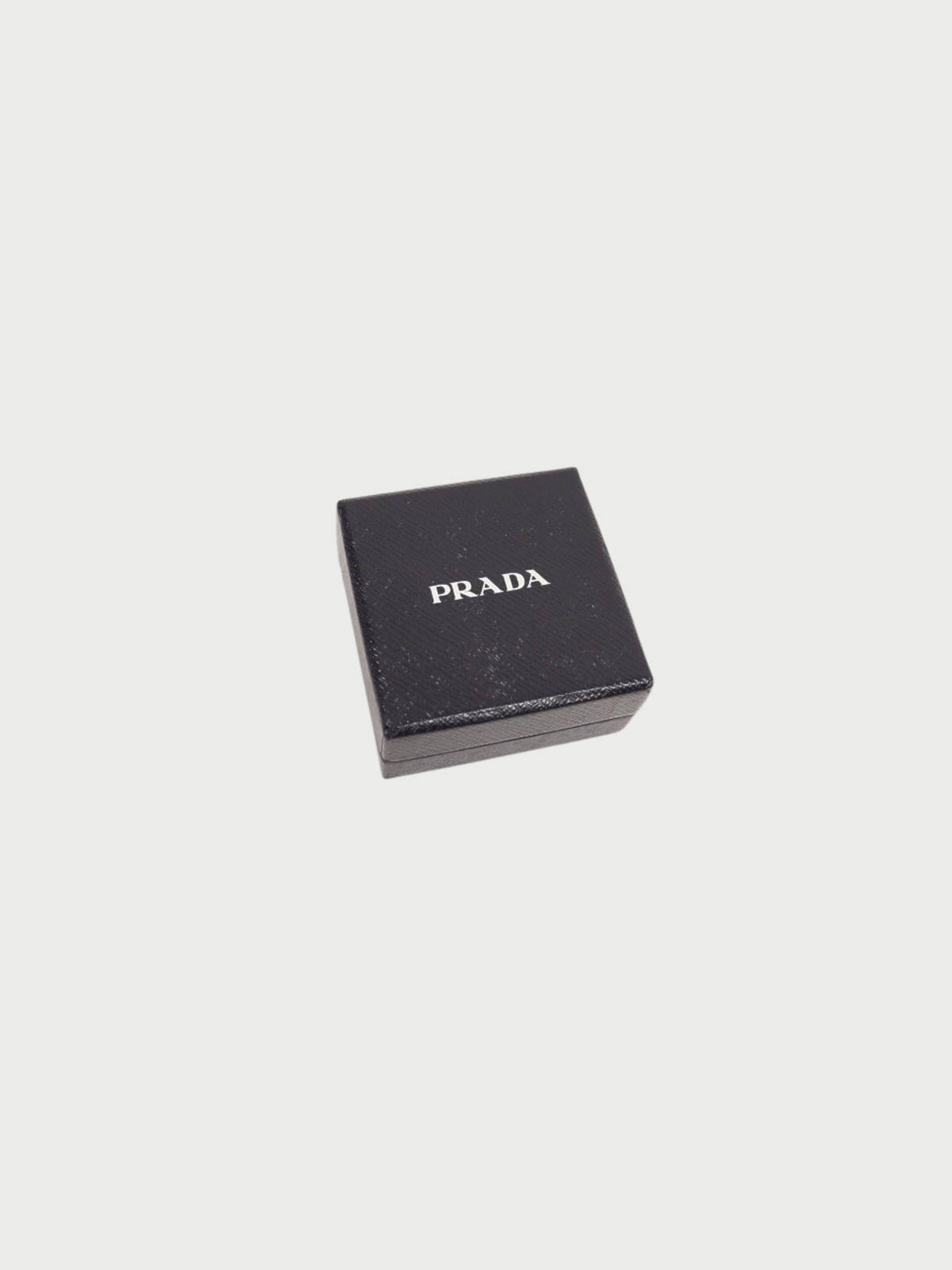 Prada 2000s Black Saffiano Leather Triangle Logo Bracelet