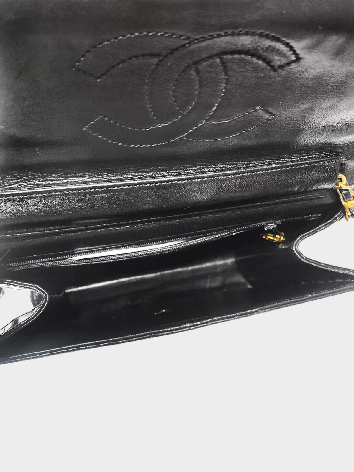 Chanel 1994 Black Exotic Vintage Crocodile Classic Flap Bag