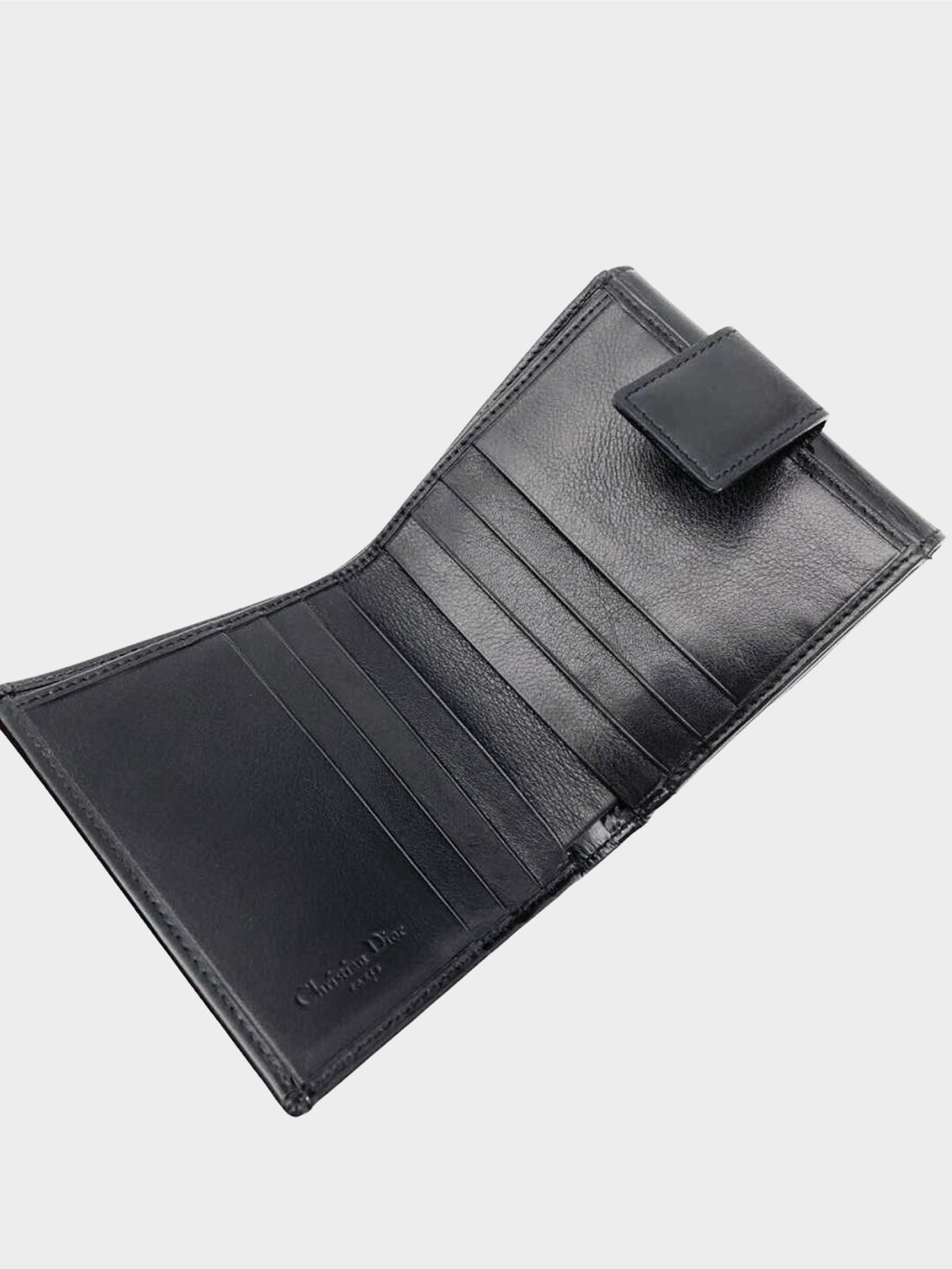 Christian Dior 2000s Hardcore Black Folio Wallet