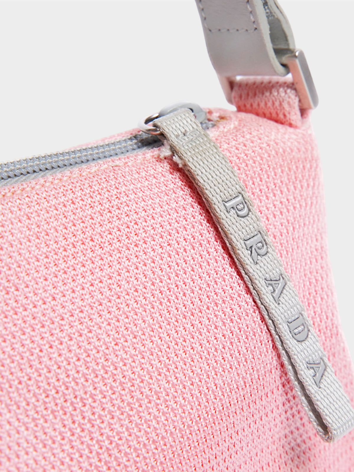 Prada Sport SS 1999 Pink and Grey Mini Pochette Bag