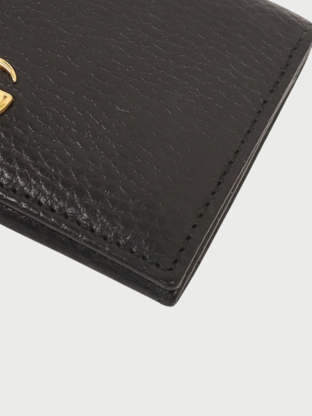 Gucci 2010s Black Leather GG Marmont Card Case