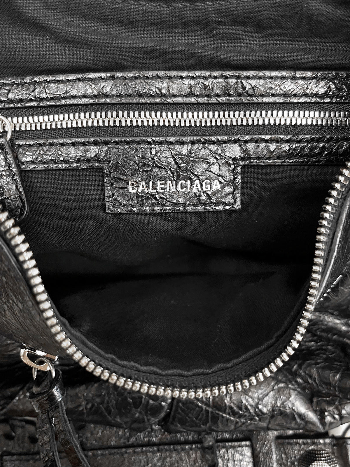 Balenciaga 2020s Black Le Cagole Small Shoulder Bag