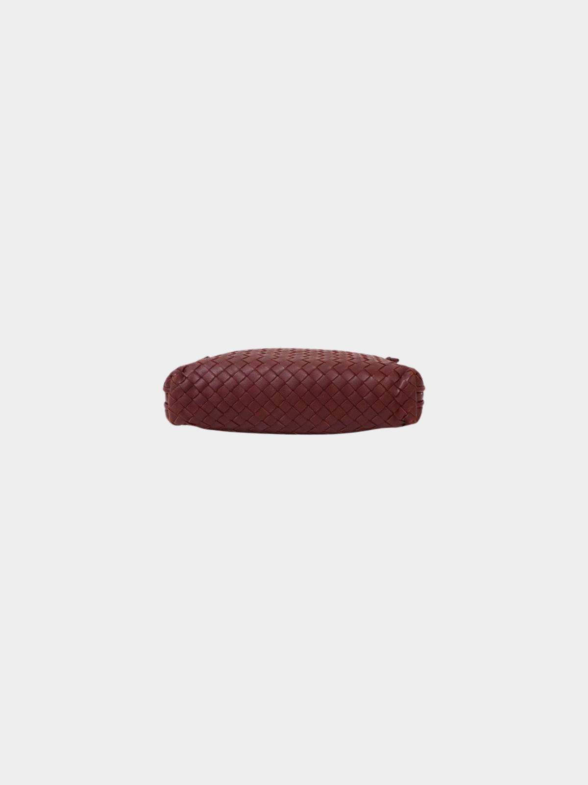 Bottega Veneta 2000s Bordeaux Intrecciato Leather Shoulder Bag