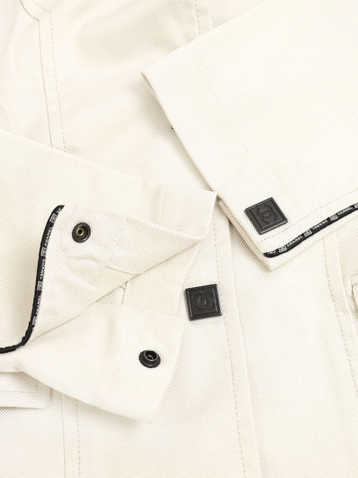Chanel SS 2004 Off White Single Breasted Jacket
