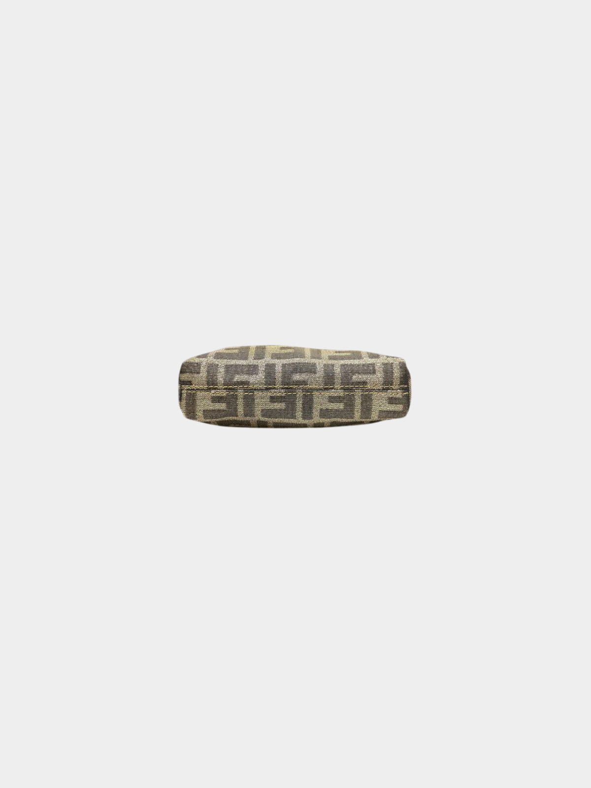 Fendi 2000s Gold Black Zucca Chain Shoulder Bag