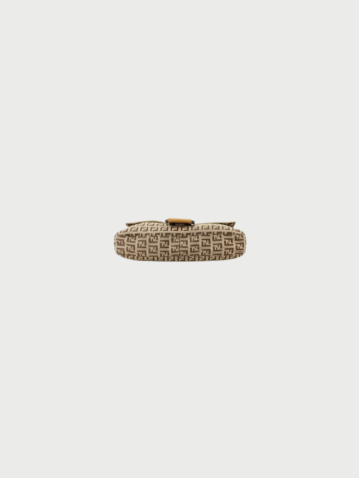Fendi 2000s Beige Zucchino Canvas Mamma Baguette