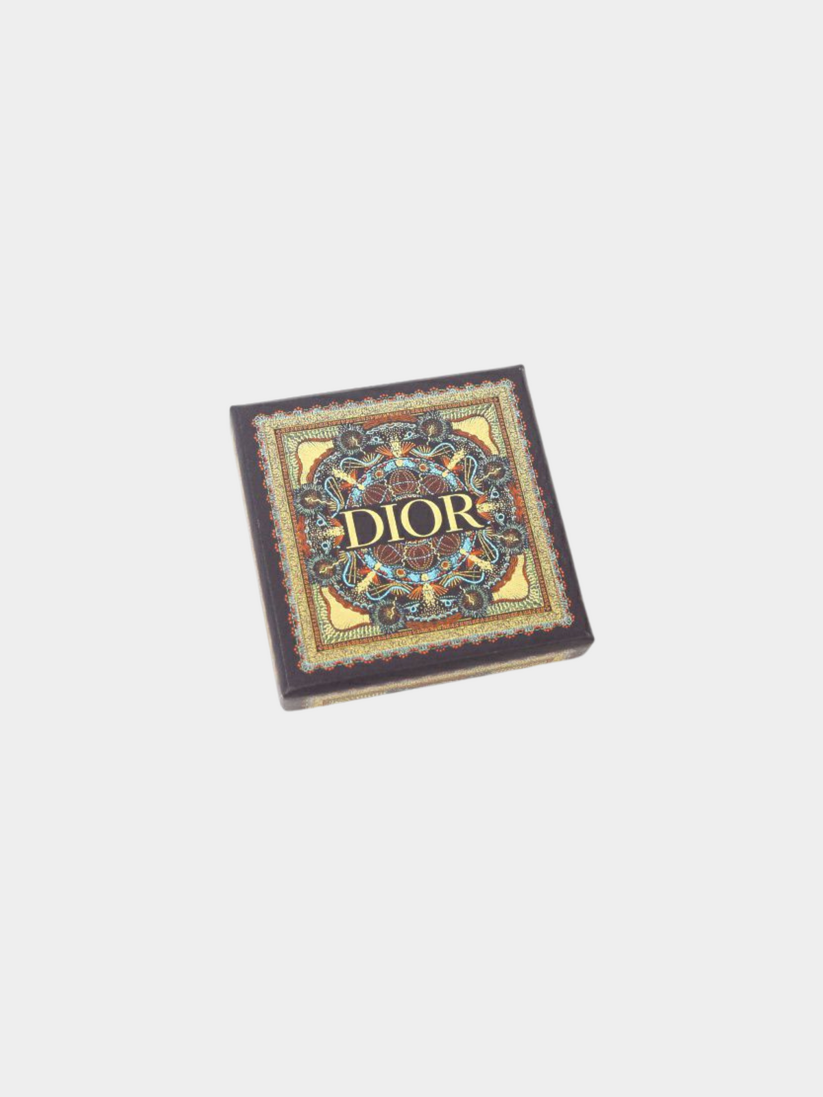 Christian Dior 2000s Gold CD Rhinestone Ring
