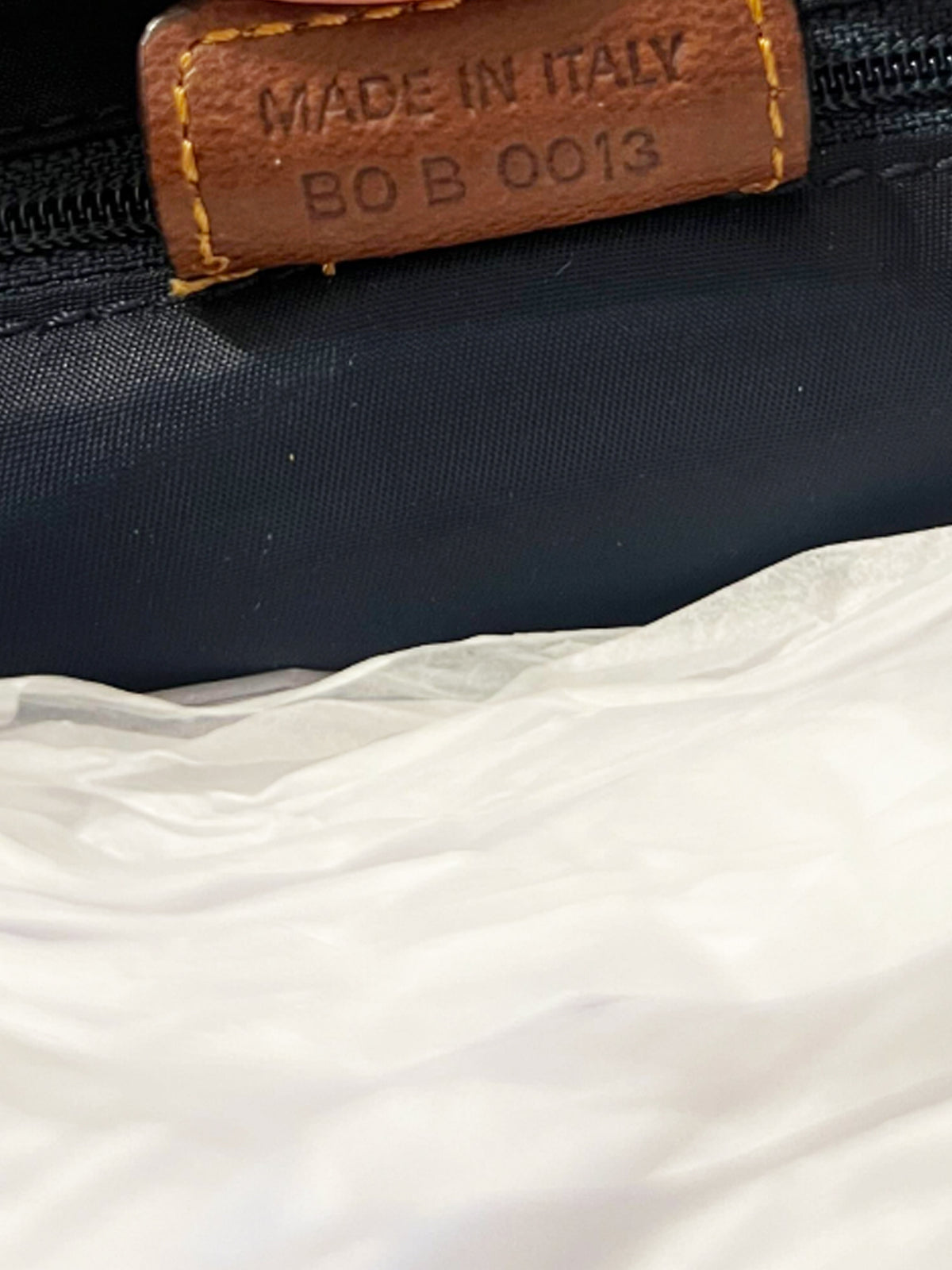 Christian Dior 2003 Navy Monogram Half Moon Baguette