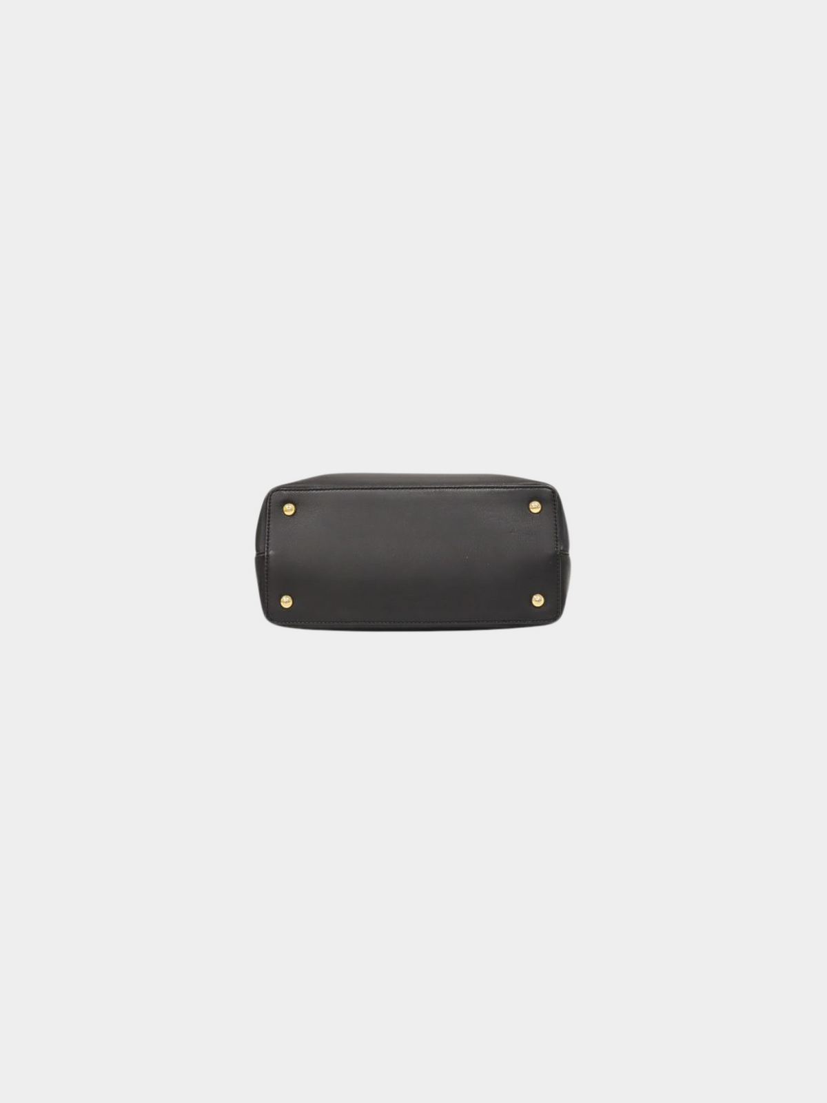 Fendi 2010s Black Leather 2Jours Tote Bag