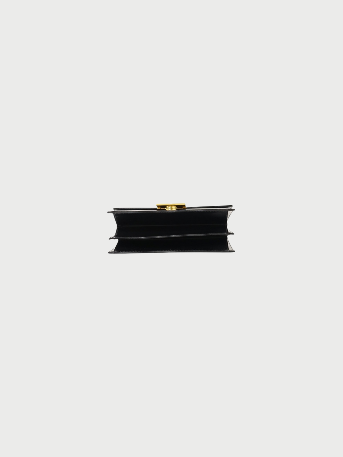 Givenchy 2000s Black Leather Logo Hardware Handbag