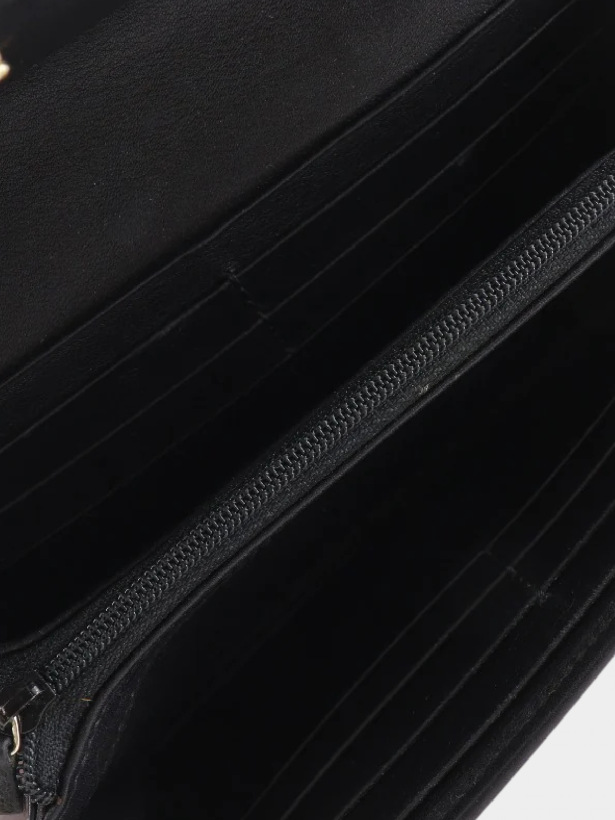 Gucci 2010s Interlocking G Black Guccissima Leather Long Wallet