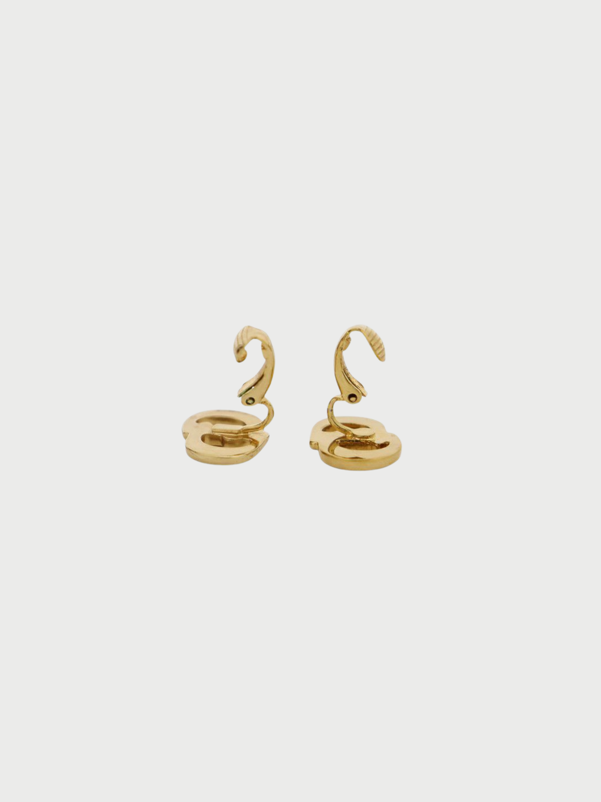 Christian Dior 2000s Gold CD Earrings