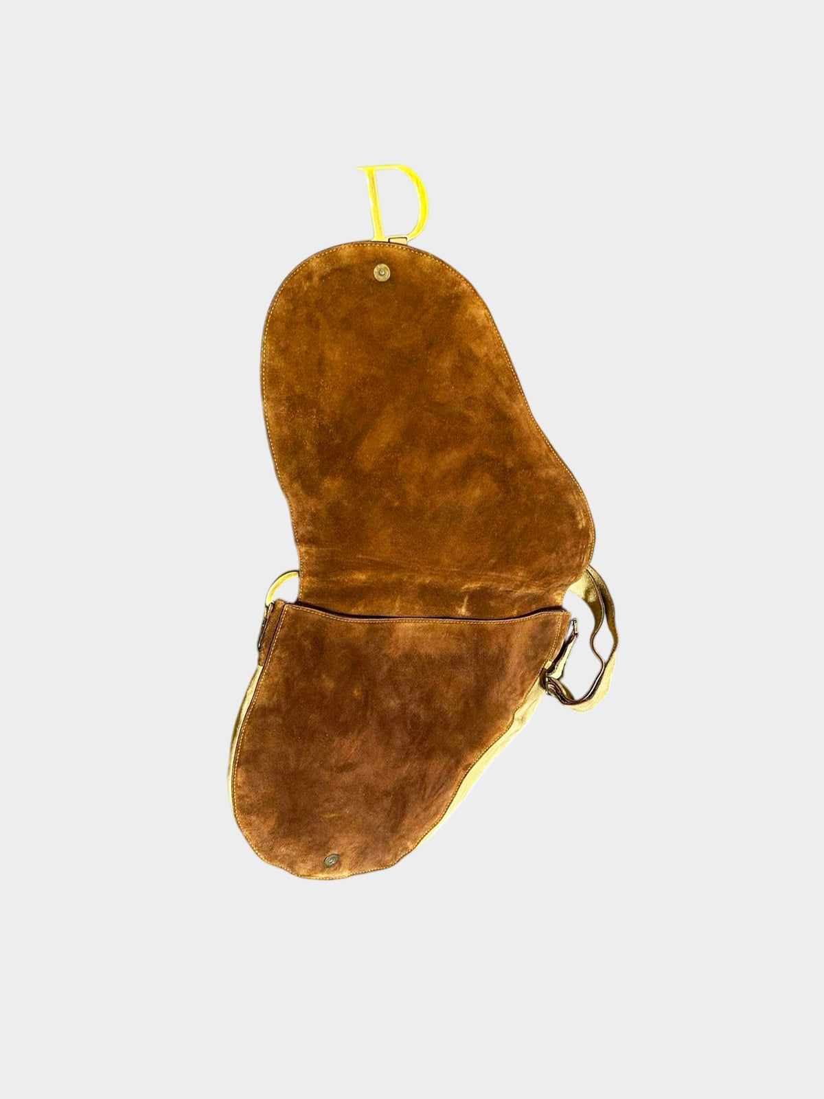 Christian Dior by John Galliano 2002 Limited Edition Pony Hair and Suede Messenger Saddle Bag