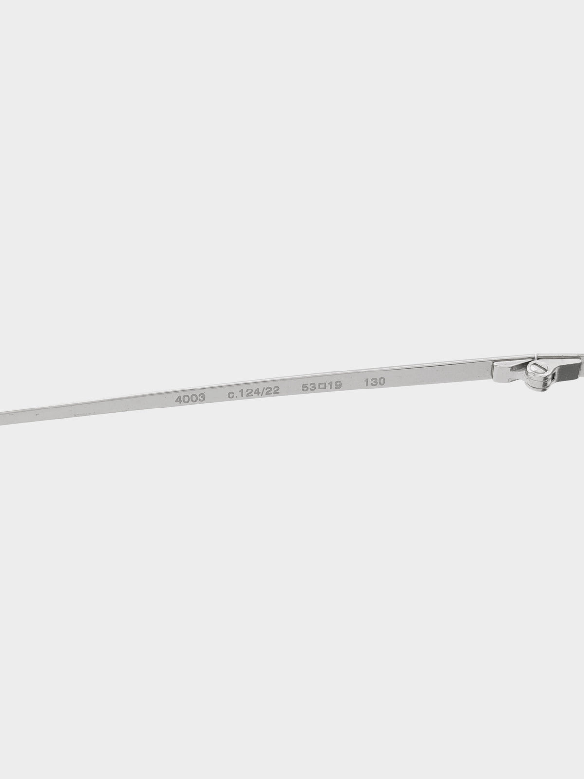 Chanel 2000s Silver Rimless CC Sunglasses