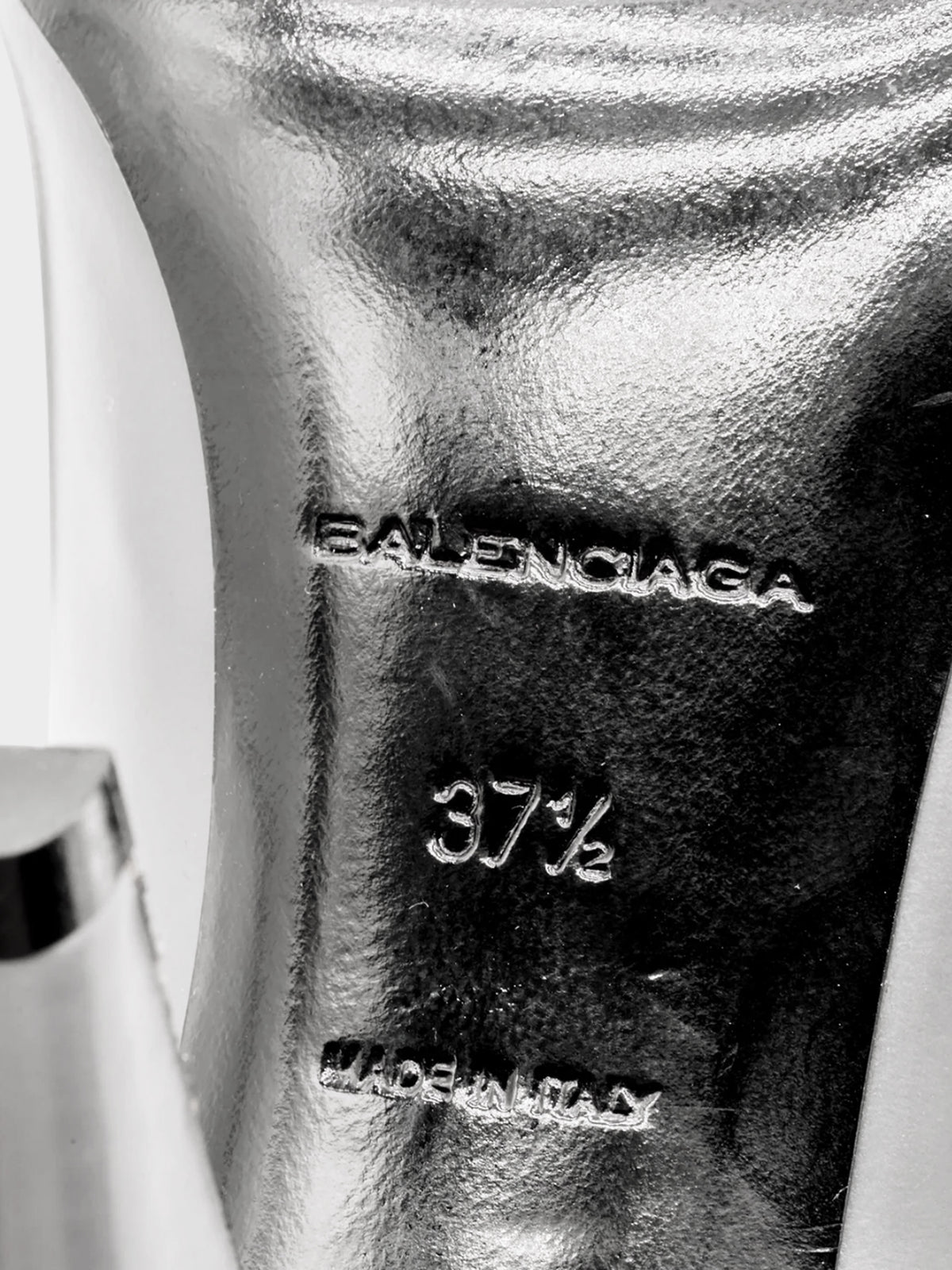 Balenciaga FW 2012 Grey Leather Lace-up Heels