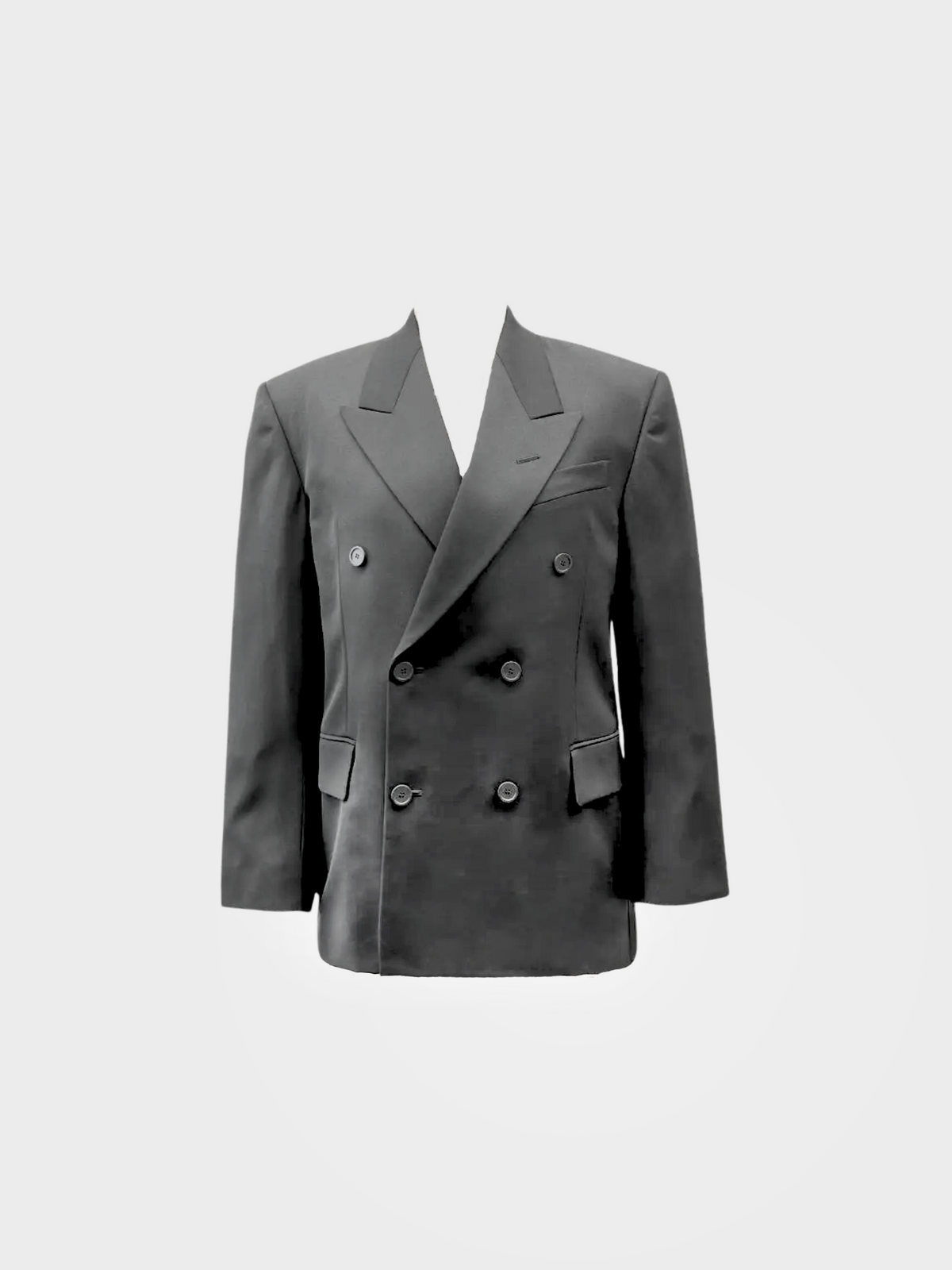 Balenciaga 2010s Black Unifit Wool Oversized Blazer