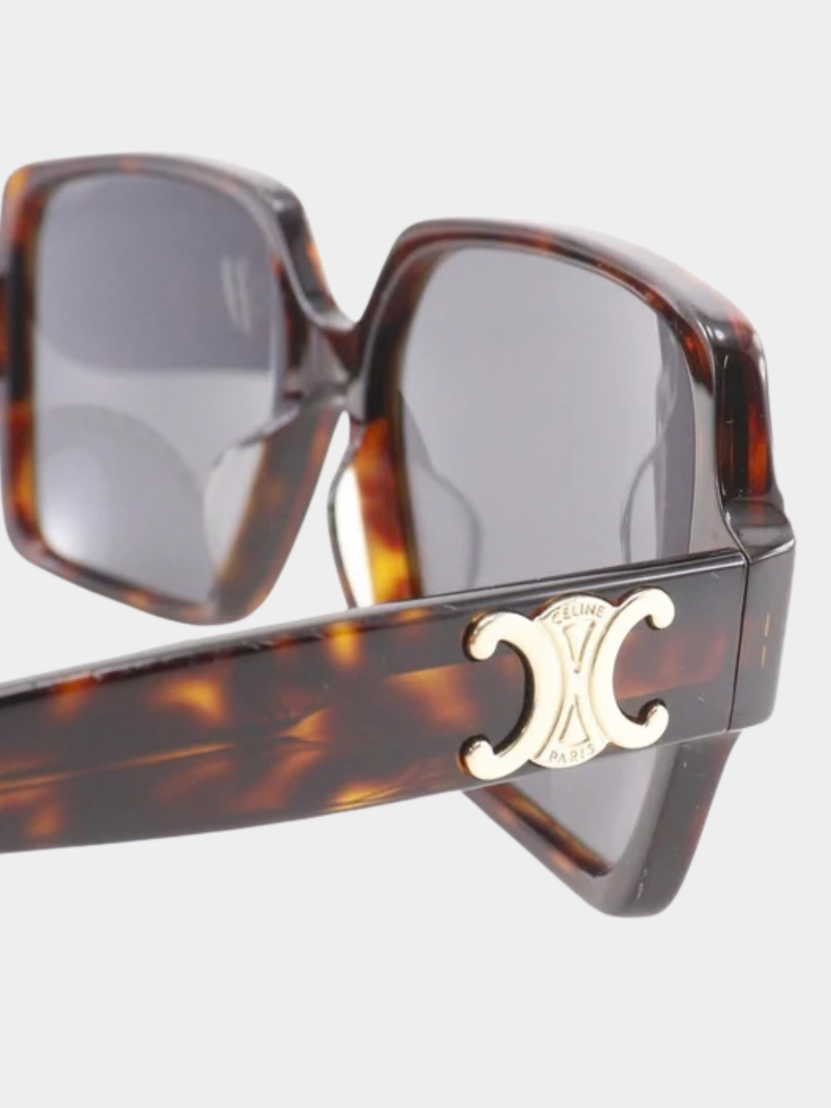 Celine 2020s Brown Plastic Triomphe Sunglasses