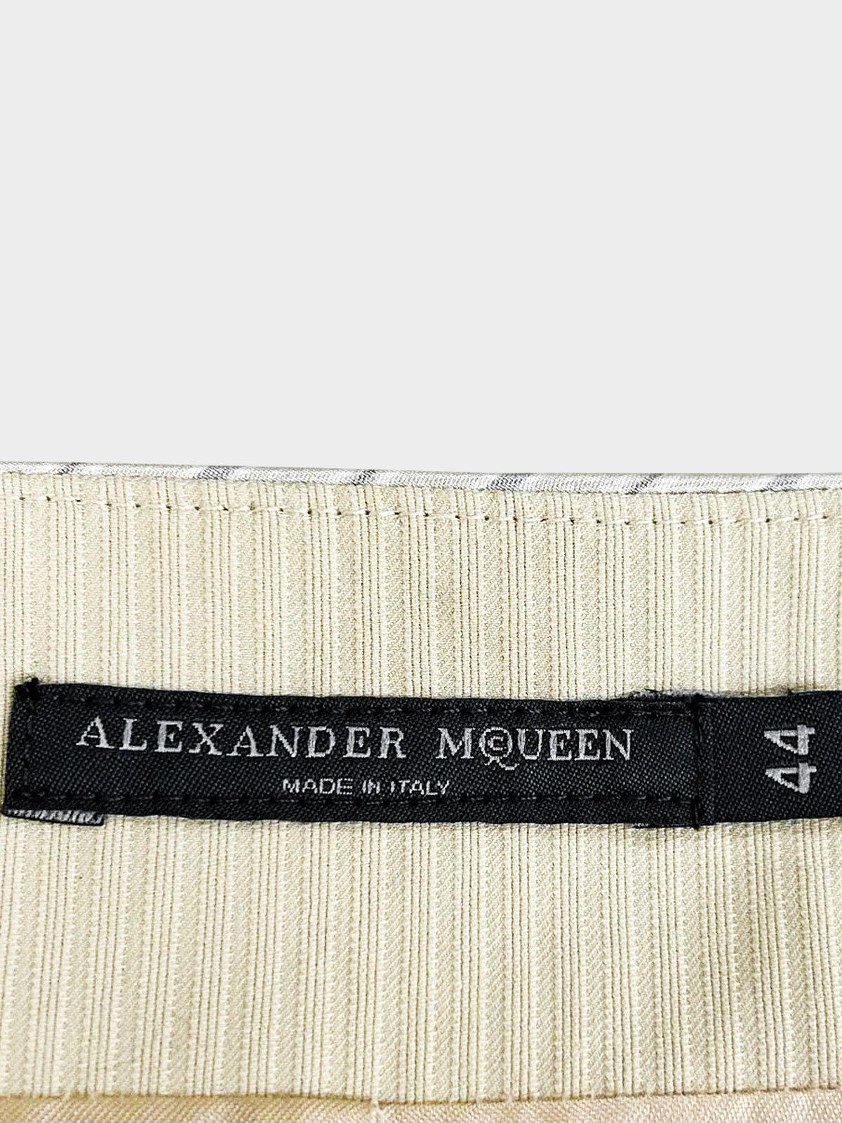 Alexander McQueen SS 2004 Beige Deliverance Patchwork Jacket and Skirt Set