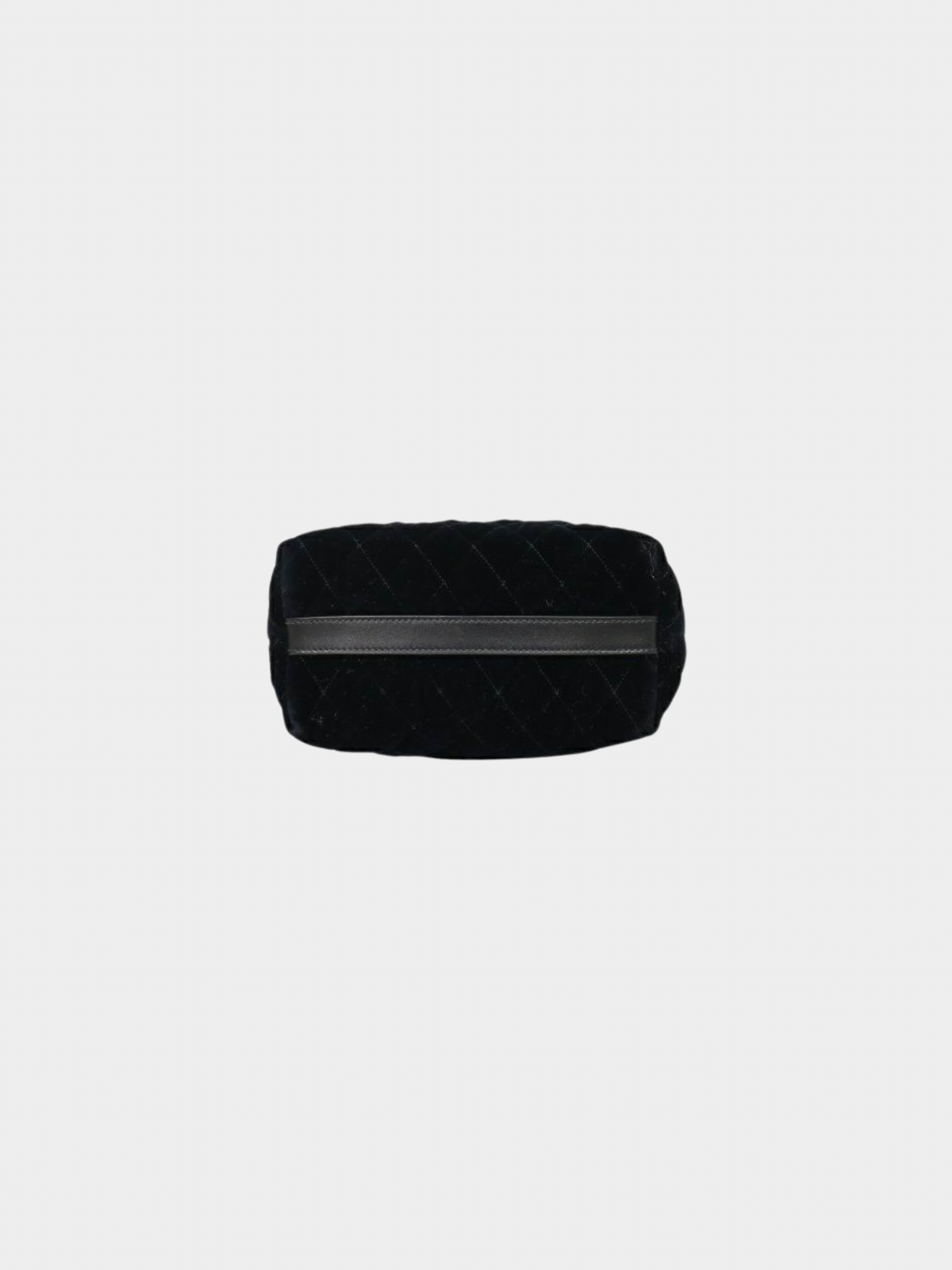 Prada 2000s Black Quilted Velour 2-Way Bag