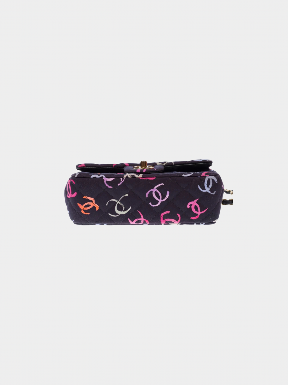 Chanel 2020s Navy Cotton Mini Timeless Flap Bag