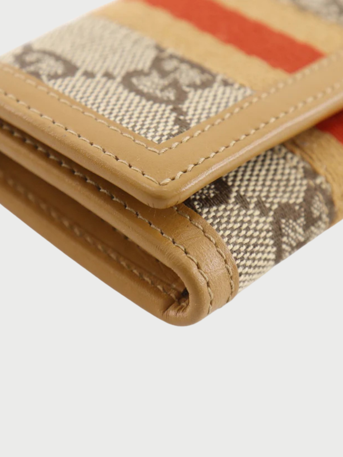 Gucci 2000s Beige GG Canvas Key Case