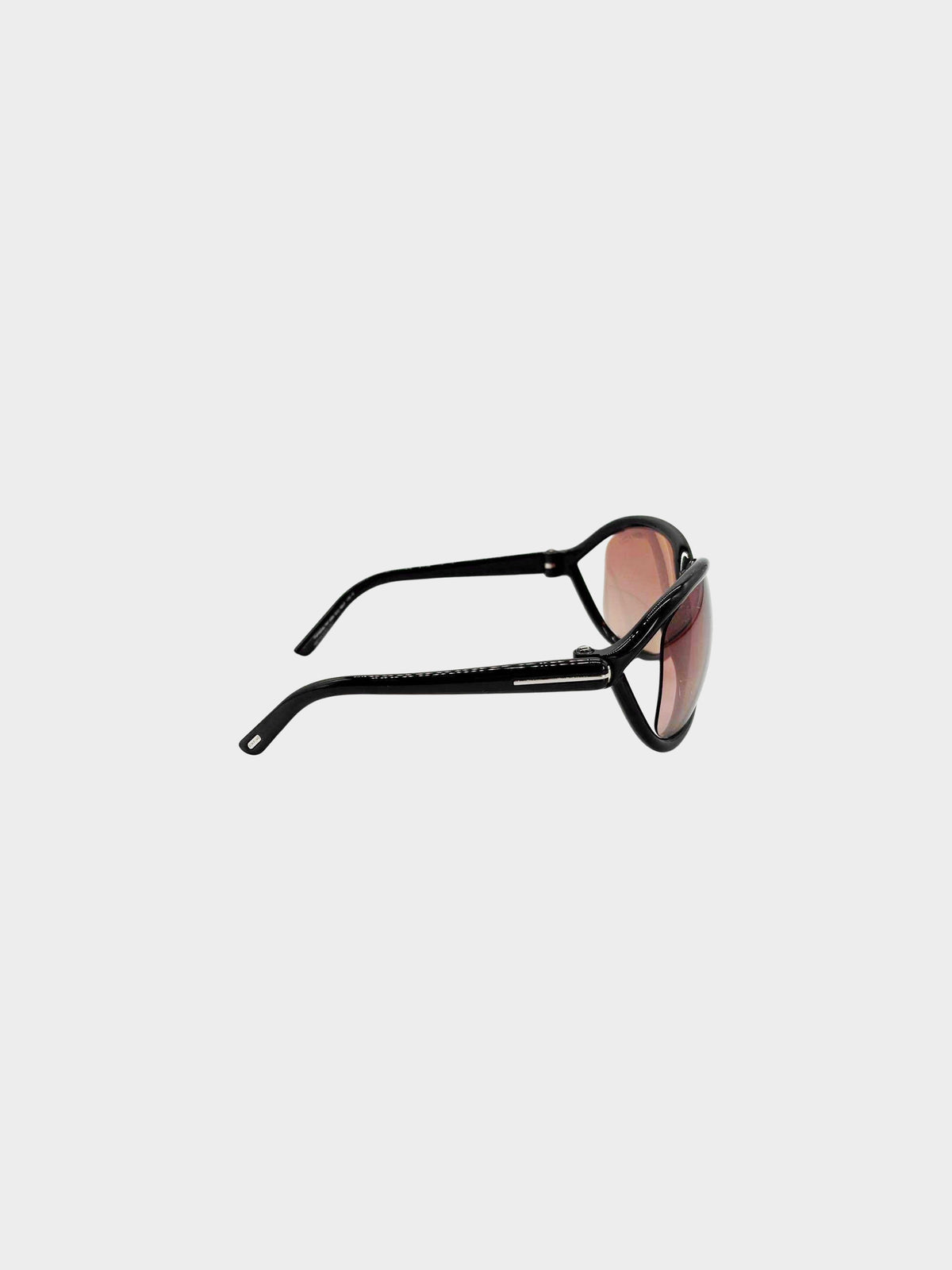 Tom Ford 2000s Black and Pink Fernanda TF1069 Butterfly Sunglasses
