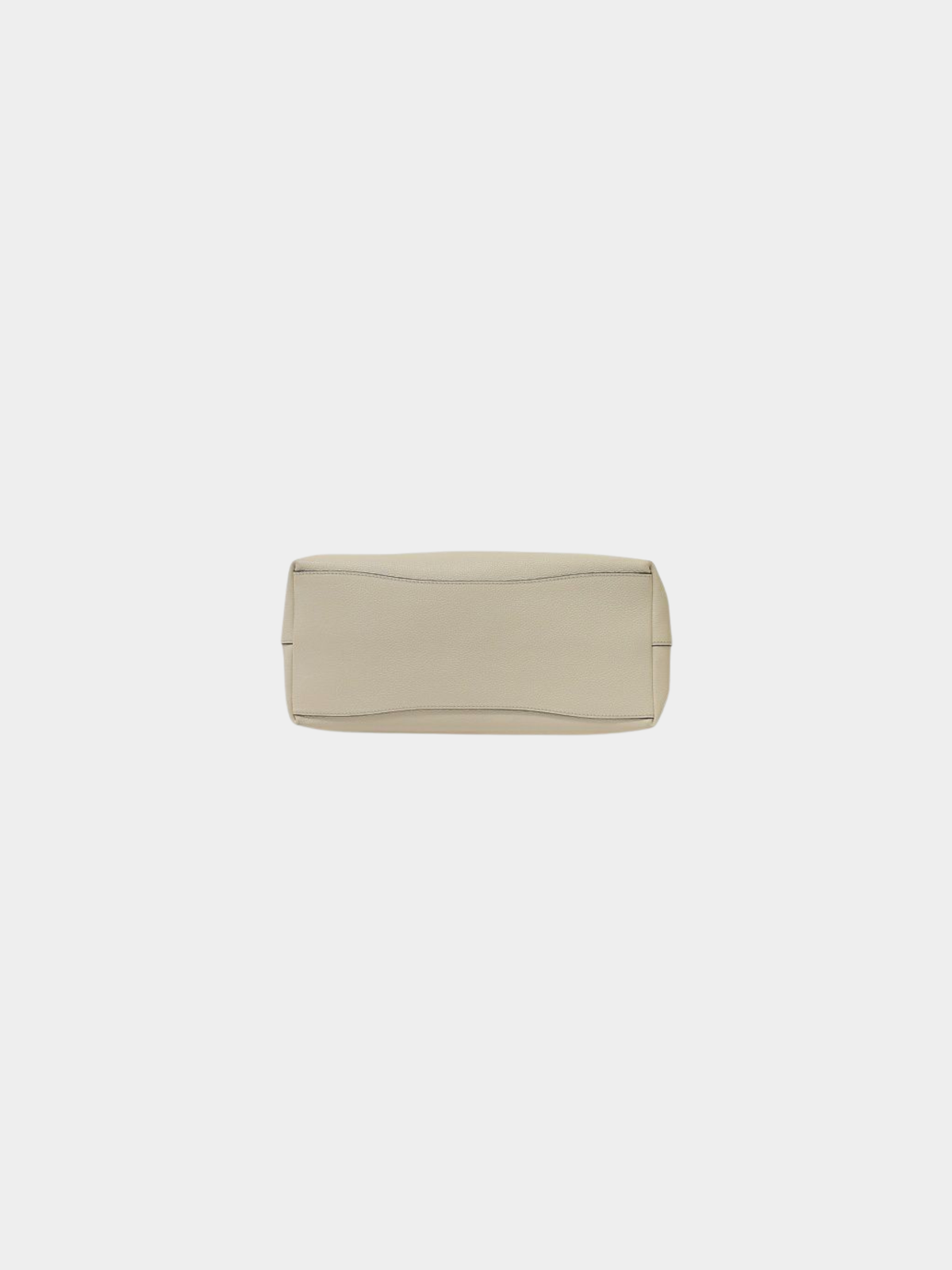 Prada 2000s Ivory Logo Embossed Leather One-Shoulder Bag