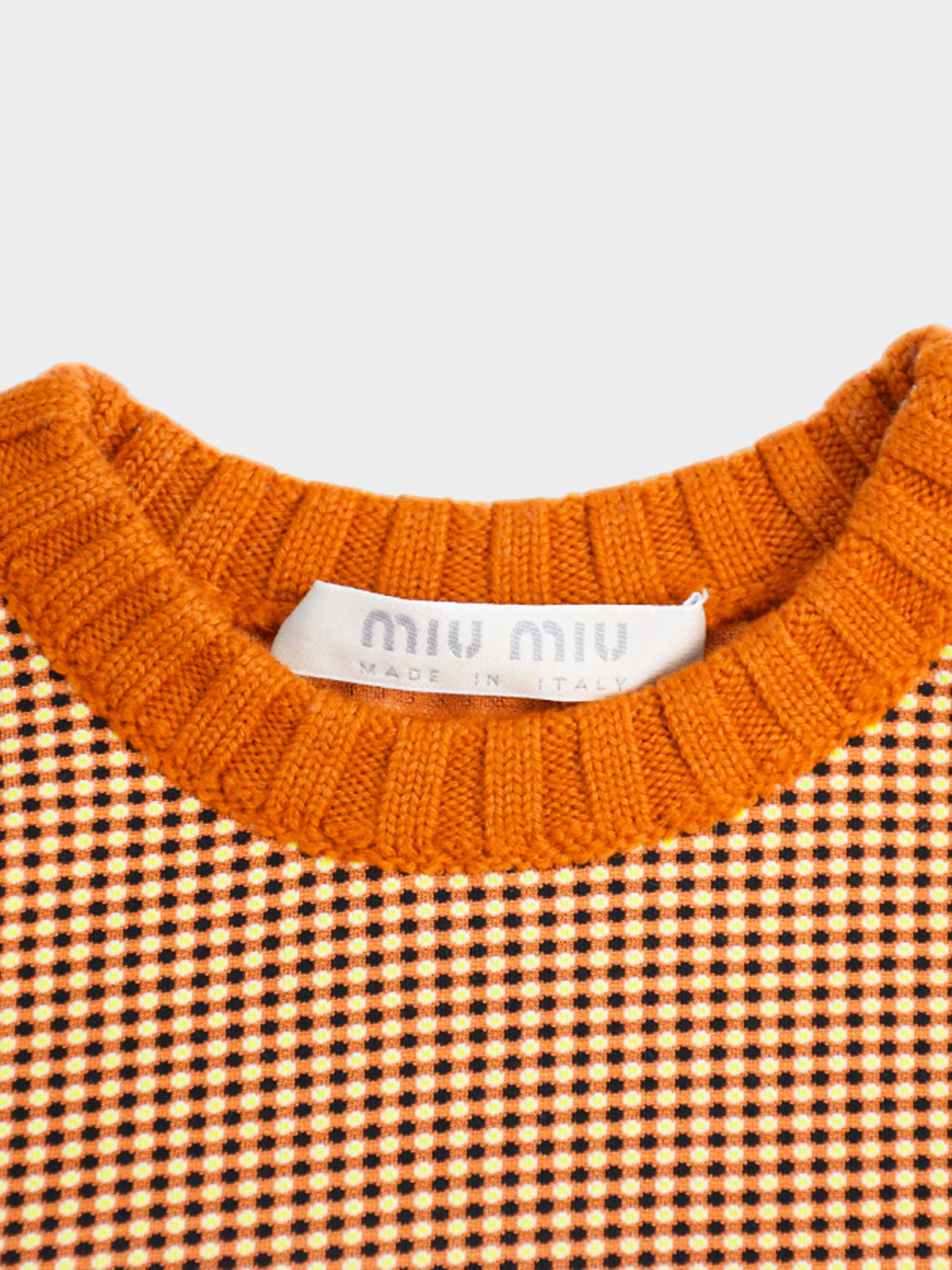 Miu Miu FW 1999 Orange Sweater
