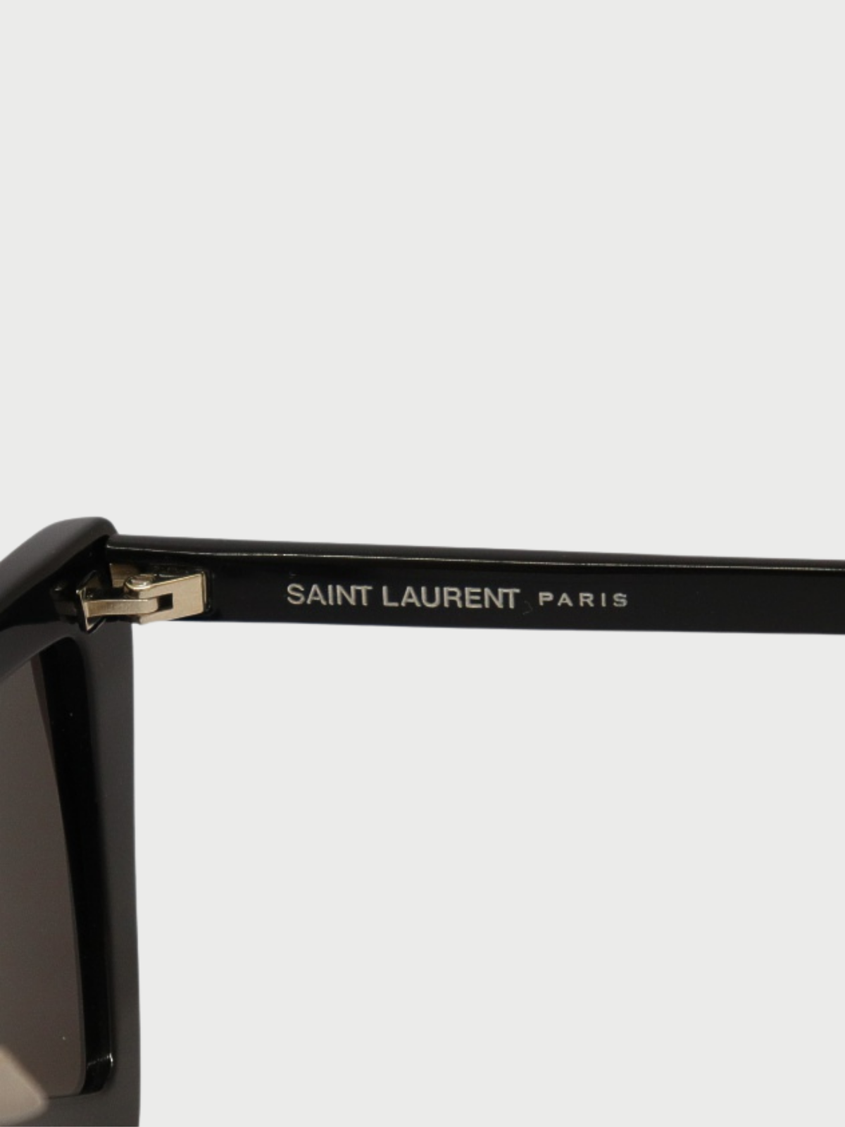 Yves Saint Laurent 2000s Black Plastic Sunglasses