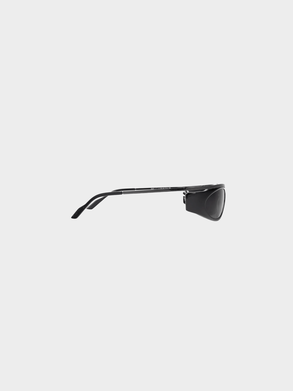 Dolce and Gabbana 2010s Black Acetate Logo-Temple Wrap Sunglasses