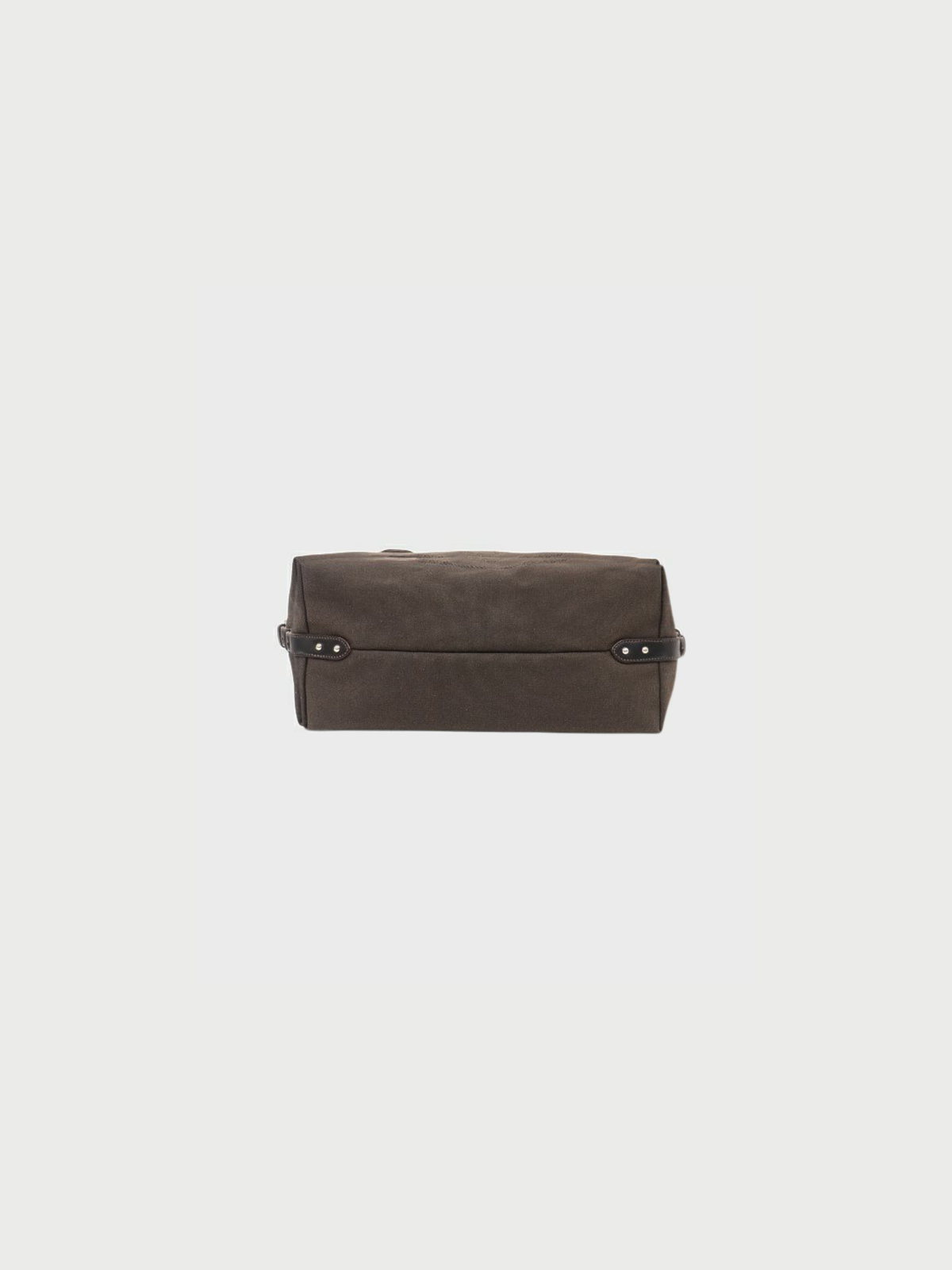Prada 2000s Brown Logo Jacquard Mini Boston Bag
