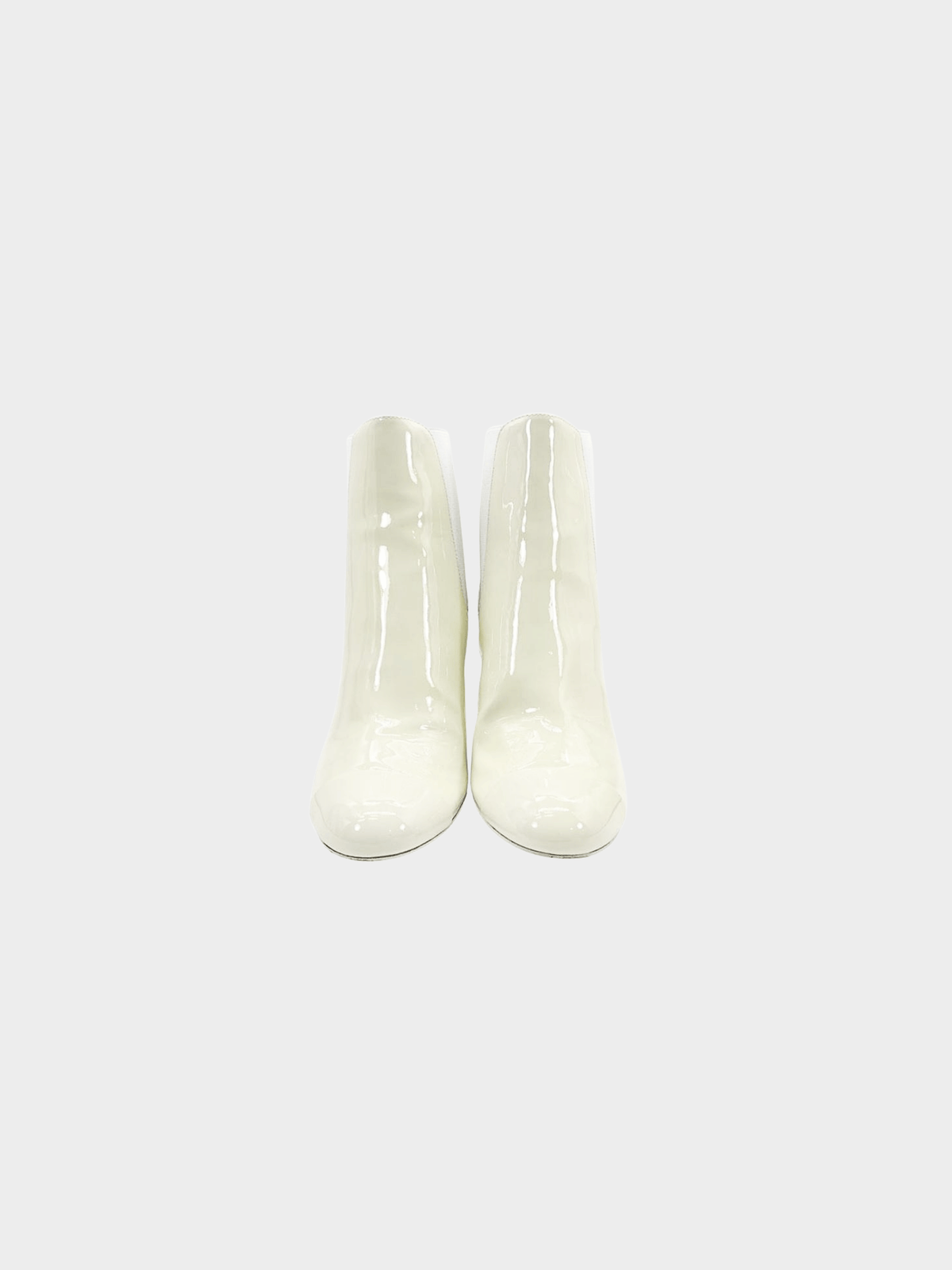 Chanel 2000s White Patent Leather Boots